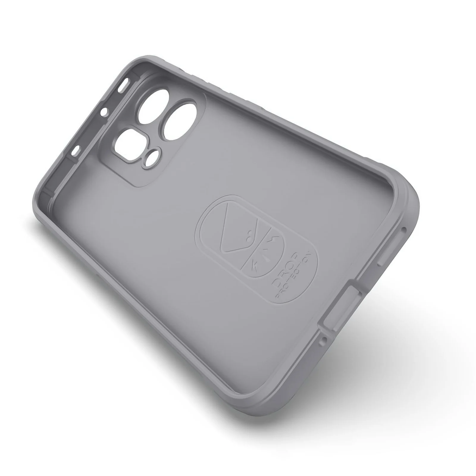 DL3 Mobilak Rugged Protective Case for OPPO Reno 14 5G (OPPO Reno14), Camera protection, Shock-absorbing protection, Non-slip grip - Gray