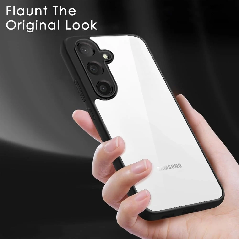 DL3 Mobilak Clear TPU Case for Samsung Galaxy A55 5G, Camera protection, Shock-absorbing protection, Scratch-resistant surface - Black