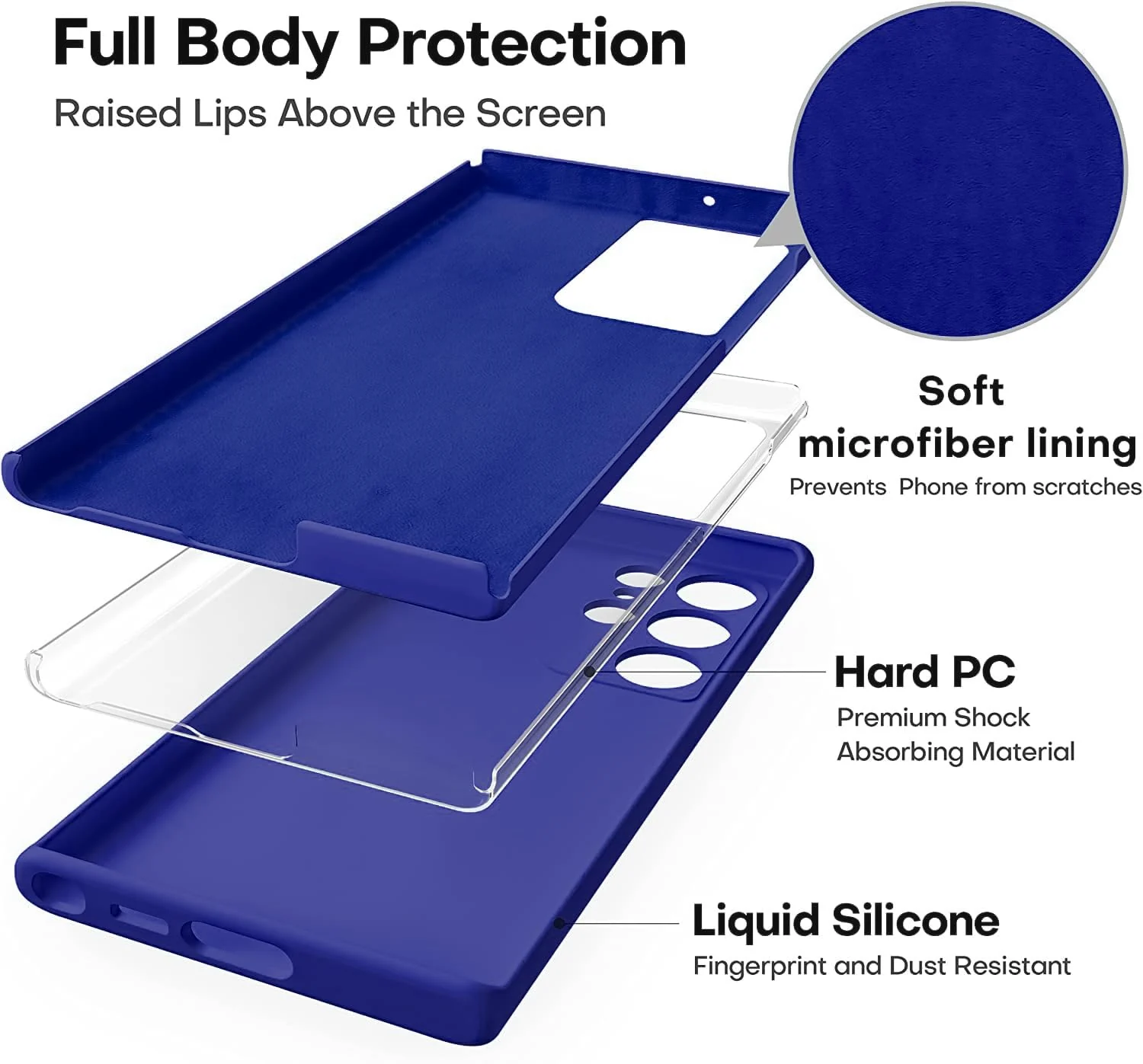DL3 Mobilak Soft Silicone Gel Bumper Case for Samsung Galaxy S22 Ultra 5G - Pepsi