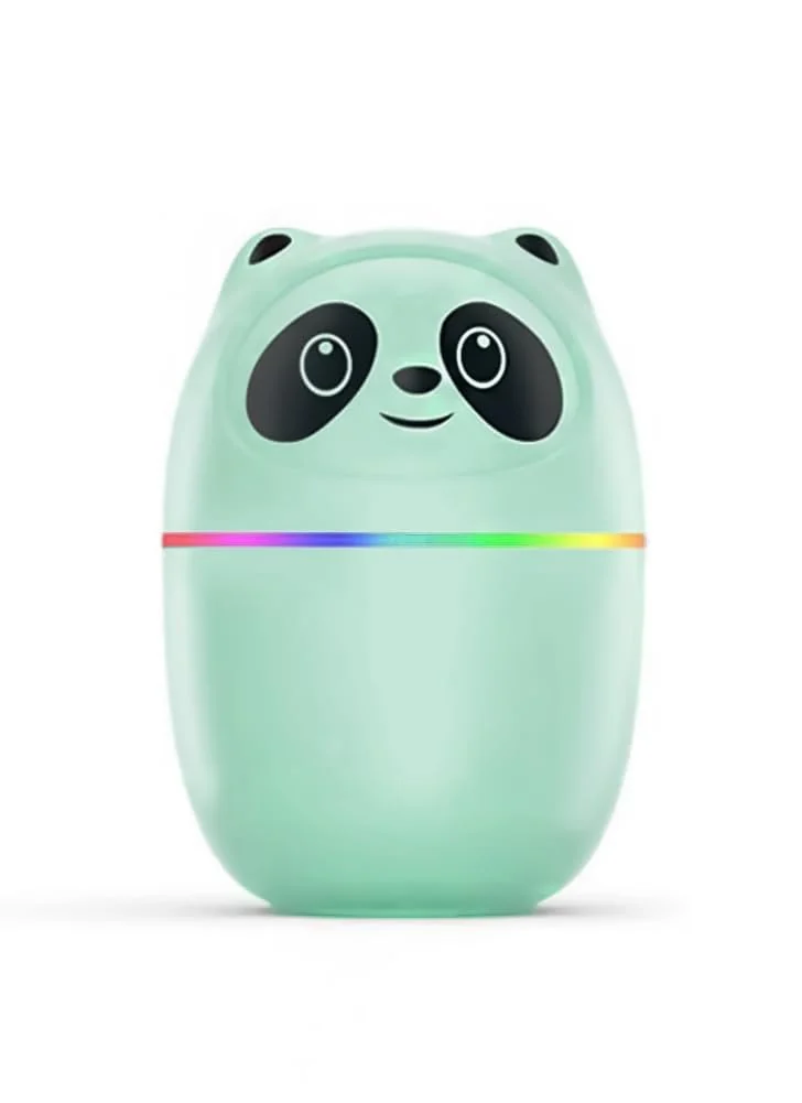 Mobigon Wood Cool Mist Ultrasonic Humidifier for Room Moisture, Aroma Diffuser for Home, 220ml Essential Oil Diffuser with 7 Colorful Night Light, Auto Shut-Off, Home, Office, car - Mint Green