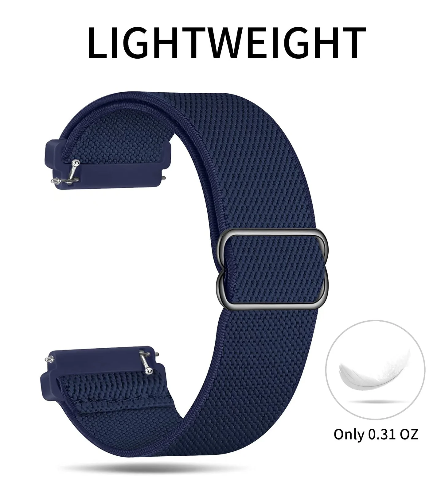 DL3 Mobilak Strap Nylon Loop 22MM Band For Xiaomi Redmi Watch 5 Active/5 Lite/Samsung Galaxy Watch 3 45mm/Watch 46mm/Gear S3/For Huawei watch GT5 GT4 GT3 GT2 GT 46MM/GT2E/GT2 Pro/GT 3 Pro/GT5 Pro - Blue