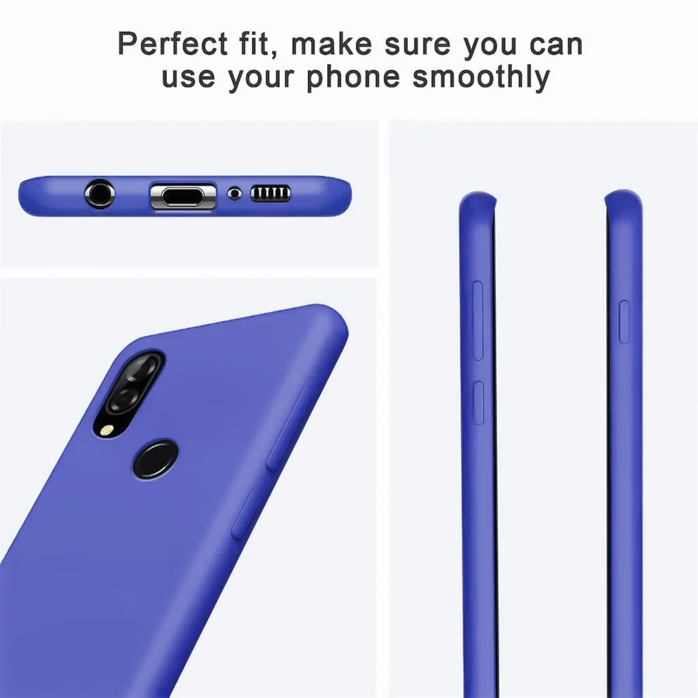 DL3 Mobilak Silicone Protective Case for Huawei nova 3i, Shock-absorbing protection, Scratch-resistant surface, Soft microfiber lining - Light Blue