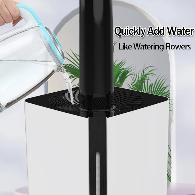 MOBIGON 7 L Top-Fill Cool Mist Humidifier, White / Black