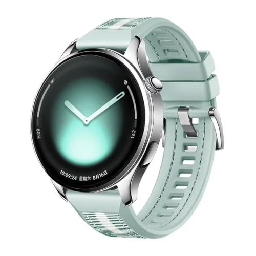 MOBIGON 20mm Nylon-Silicone Sport Watch Strap, Mint Green