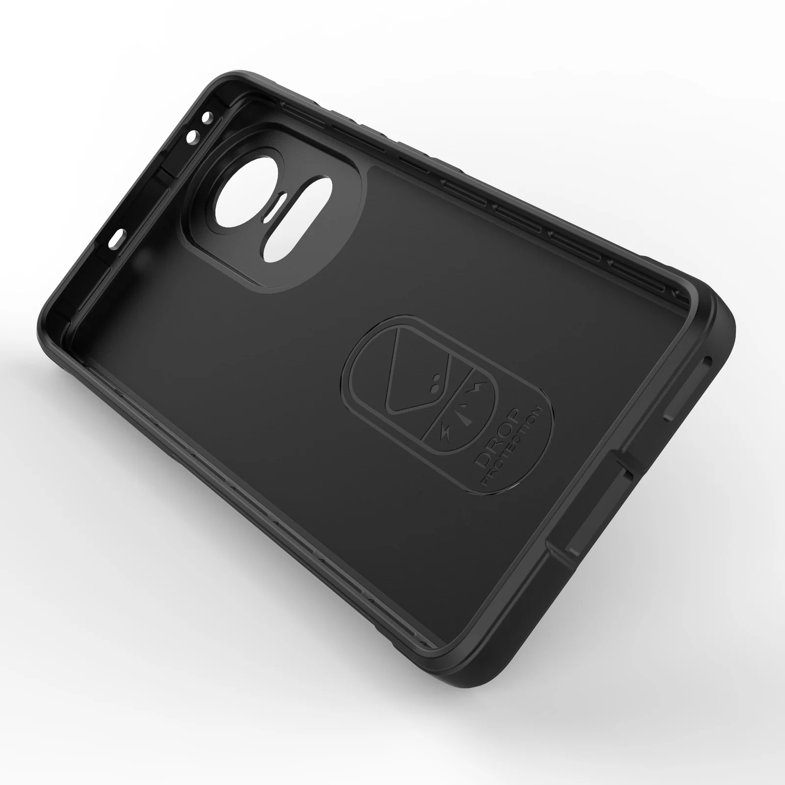 DL3 Mobilak Soft Silicone Protective Case for OPPO Reno 10 5G / OPPO Reno 10 Pro 5G with Camera Protection and Shockproof Design - Black
