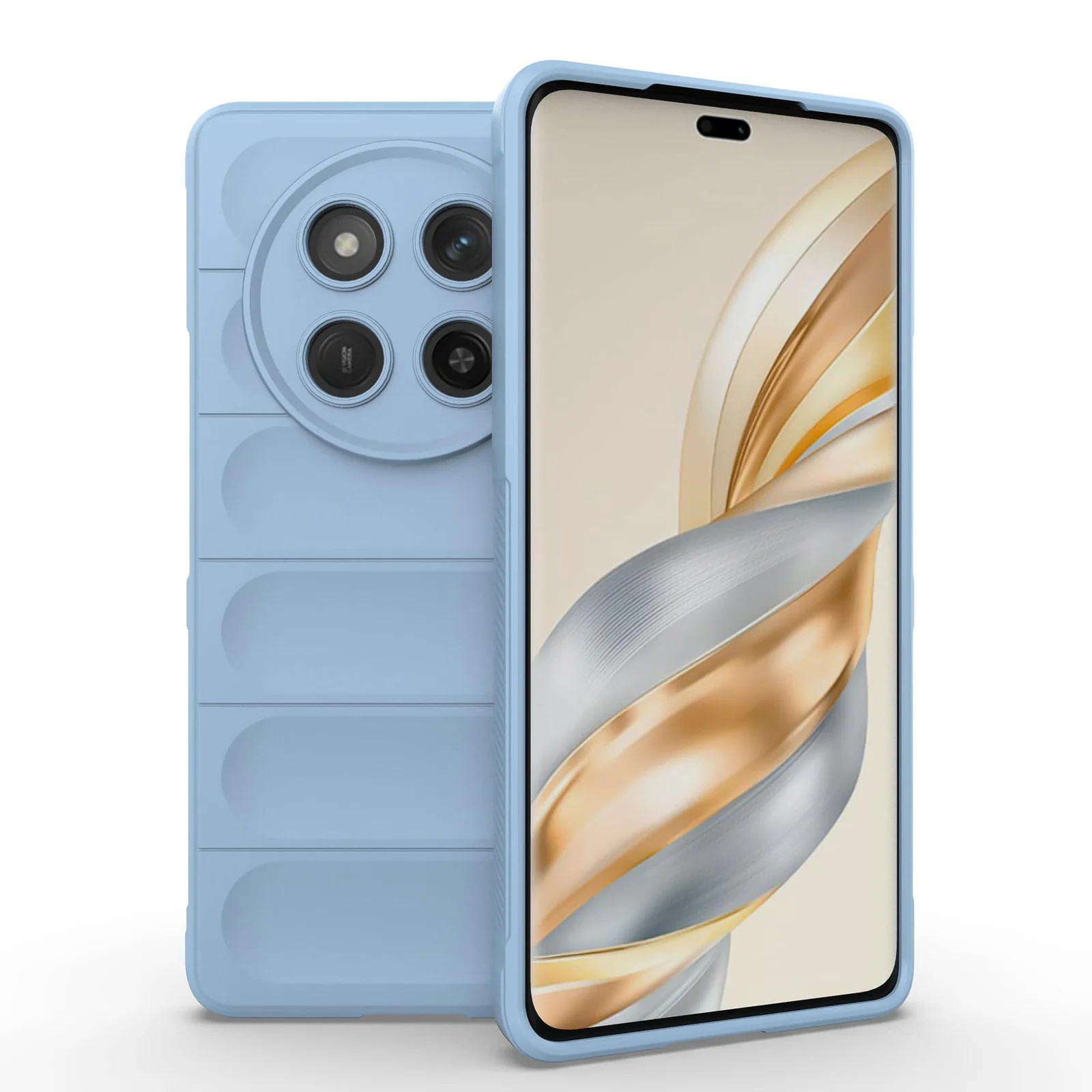 DL3 Mobilak Flexible Silicone and TPU Protective Case with Camera Protection for Honor X9C - Baby Blue
