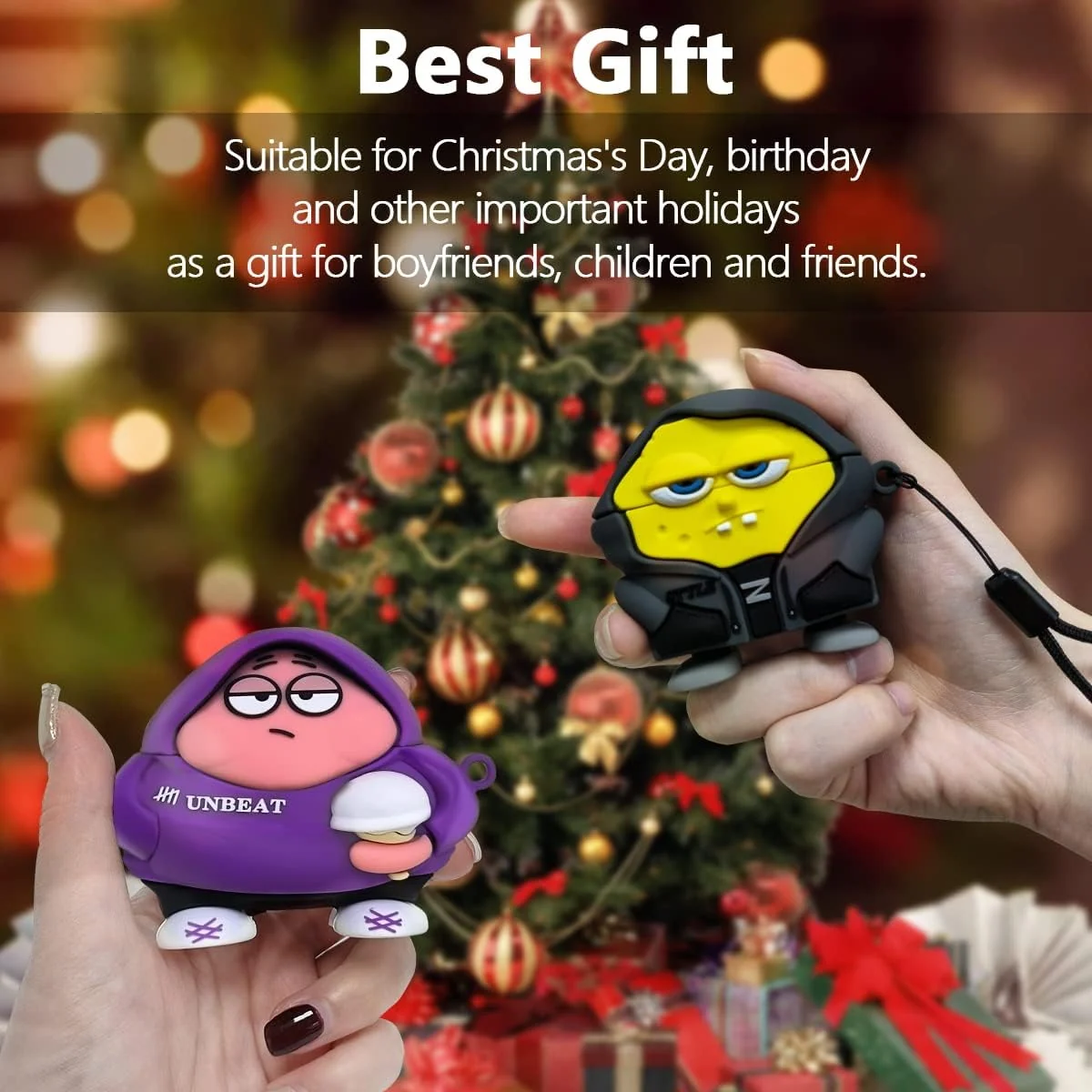 DL3 Mobilak Case Compatible with AirPods Pro 2/1 Gen Soft Silicone Shockproof Cover for Apple iPod Pro 2nd/1st Generation, New 3D Cute Cartoon Creative Fun Case with Keychain Design - Style 29