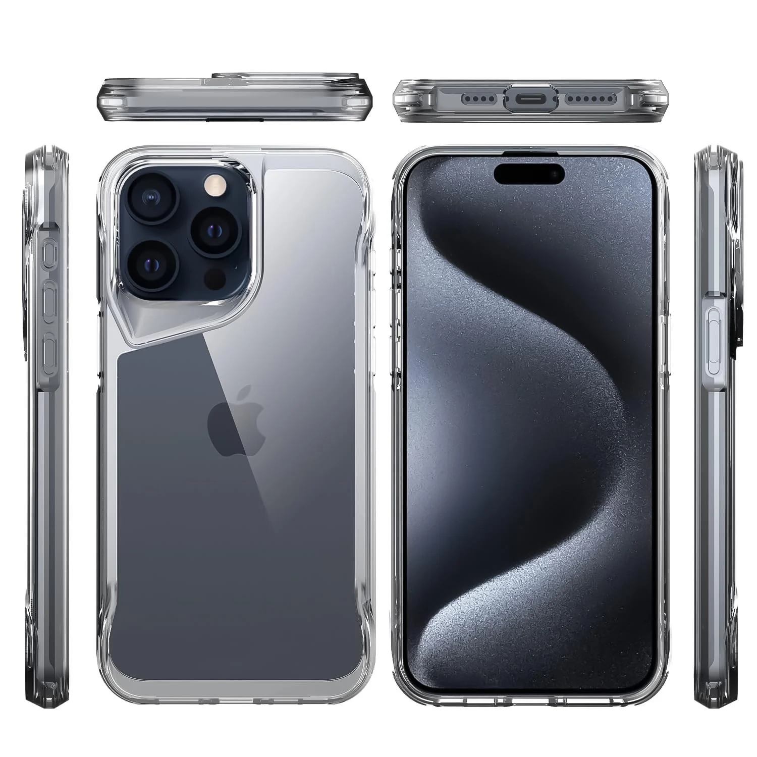 DL3 Mobilak Rugged Protective Case for Samsung Galaxy A17, Supports wireless charging, Shock-absorbing protection, Non-slip grip - Clear