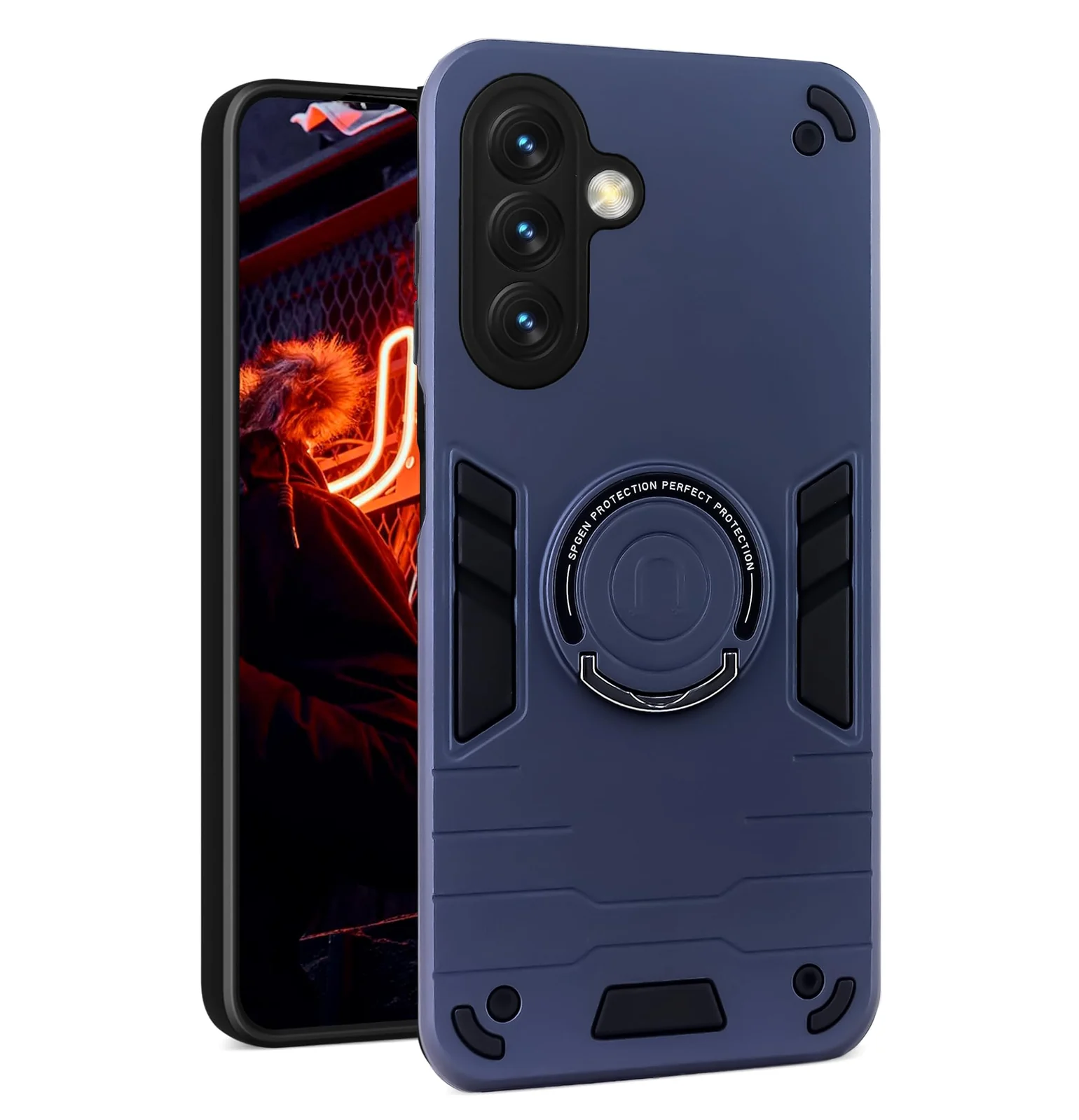 DL3 Mobilak Magnetic Car-Mount Case for Samsung Galaxy A56 5G with Camera Protection and Built-In Kickstand