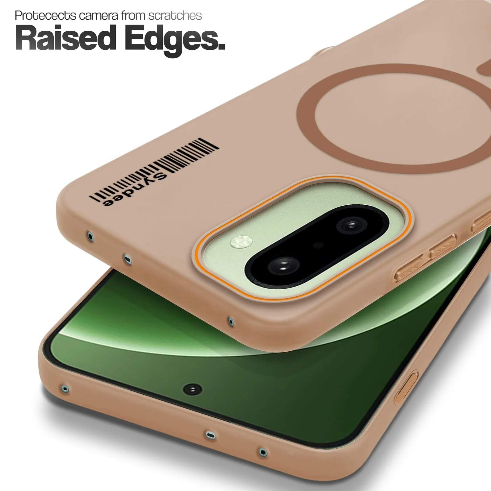 DL3 Mobilak Translucent Matte Case for OnePlus 15R / OnePlus Ace 6 / Ace 6T, Compatible with MagSafe accessories, Shock-absorbing protection, Integrated ring holder - Brown