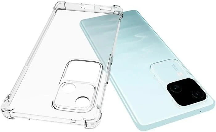 DL3 Mobilak Case Compatible with vivo V30 / V30 Pro 5G, Cover Silicone TPU Gorilla Anti-shock Protector Camera Shockproof Corners - Clear