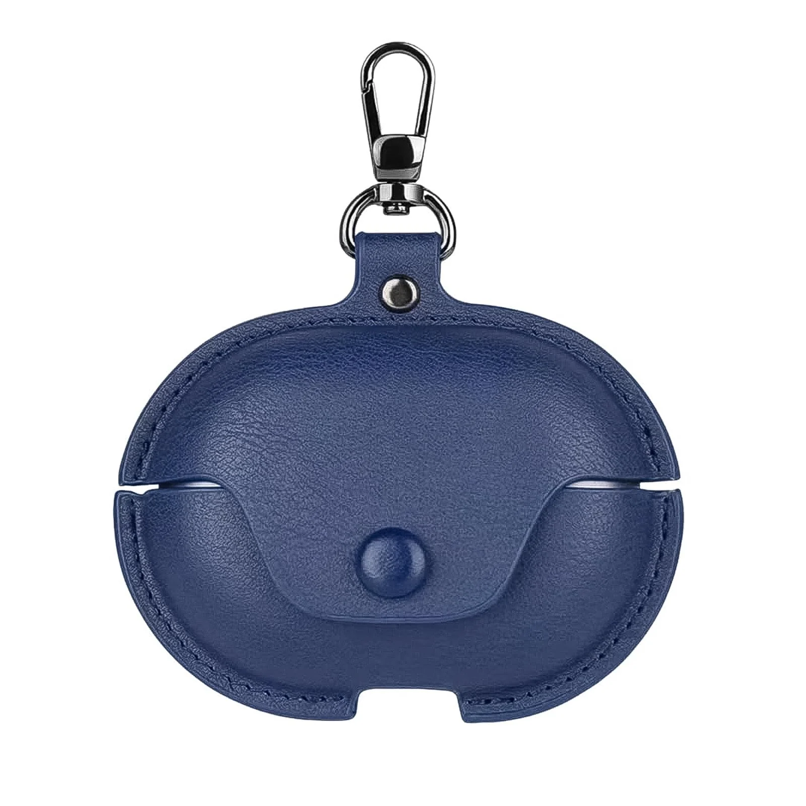 DL3 Mobilak Compatible with Oraimo FreePods 3C Case, Leather Protective Case with Keychain, Anti-drop Shock-absorbing Full Protective Cover, Cute Cool Earphone Cover for Oraimo Freebuds 3C - Blue
