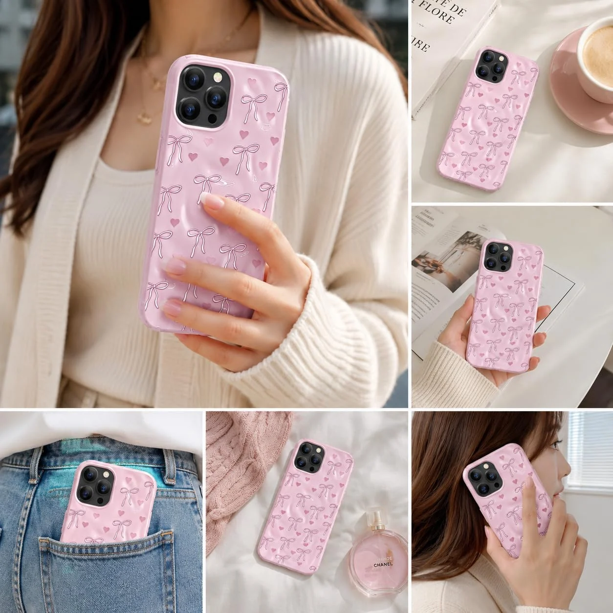 DL3 Mobilak Fashion Phone Case for iPhone 15 Pro Max, Premium TPU Soft Silicone Cover with Raised Front Bezel, Shockproof Protective Back Cover, Stylish Printed Design - Style 2