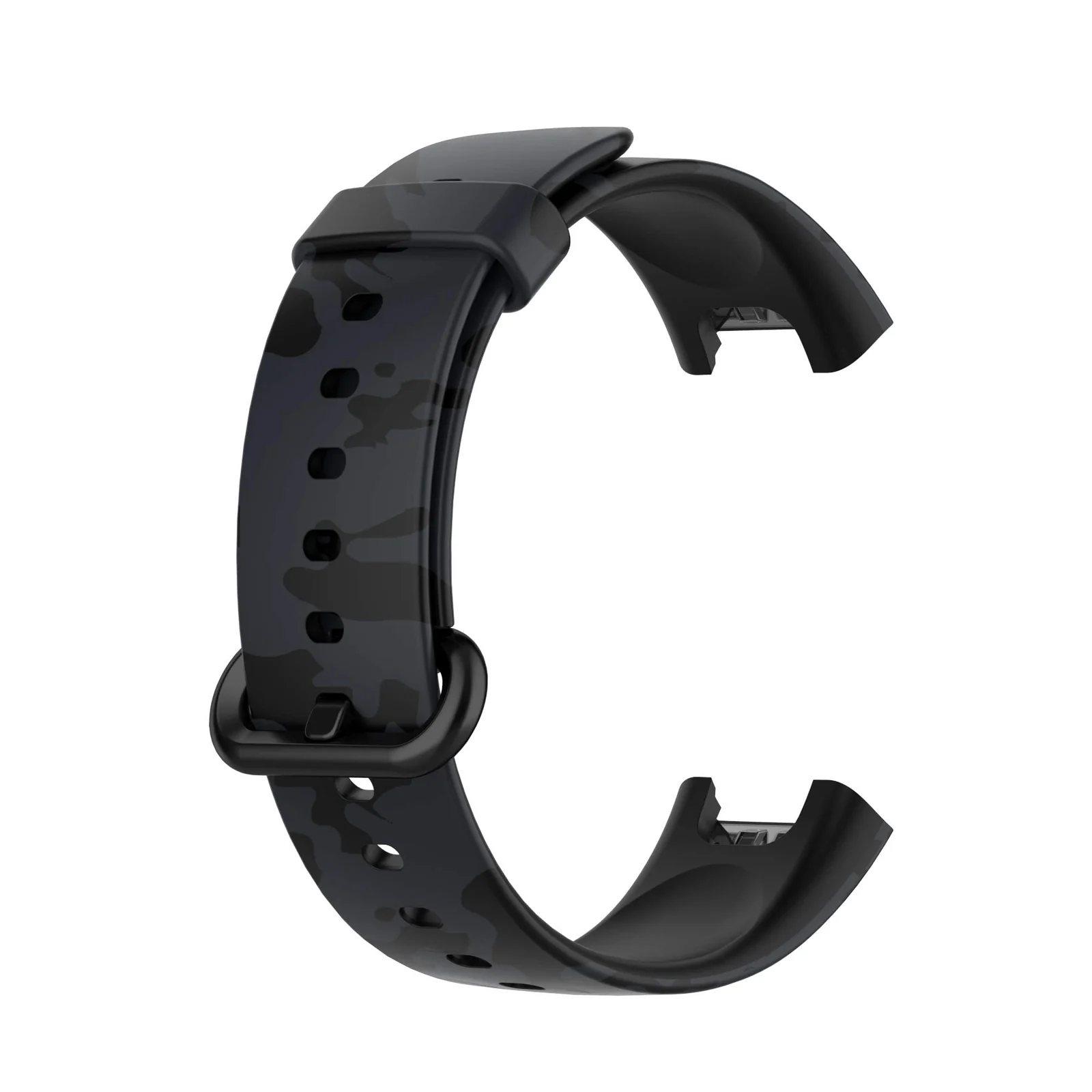 DL3 Mobilak Strap Compatible with Xiaomi Redmi Watch 2 Lite/Poco Watch/Redmi Watch 2 / Horloge 2 Soft Replacement Sport Silicone Strap (Camouflage Grey), unisex-adult - Black
