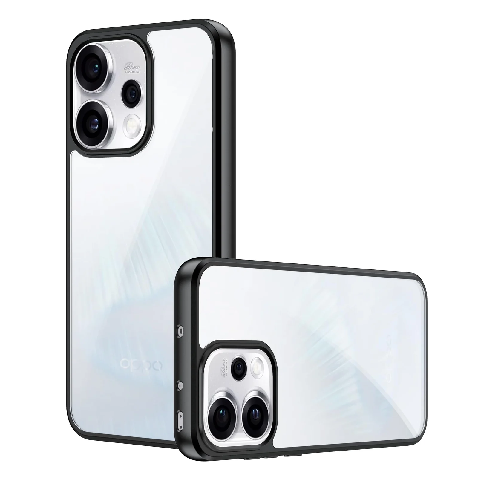Dl3 Mobilak Compatible with Realme GT5 Pro Case Transparent, Military-Grade Shockproof Anti-Yellowing, Slim Protective Phone Case Full Bumper Cover With Camera Lens Protective - Black