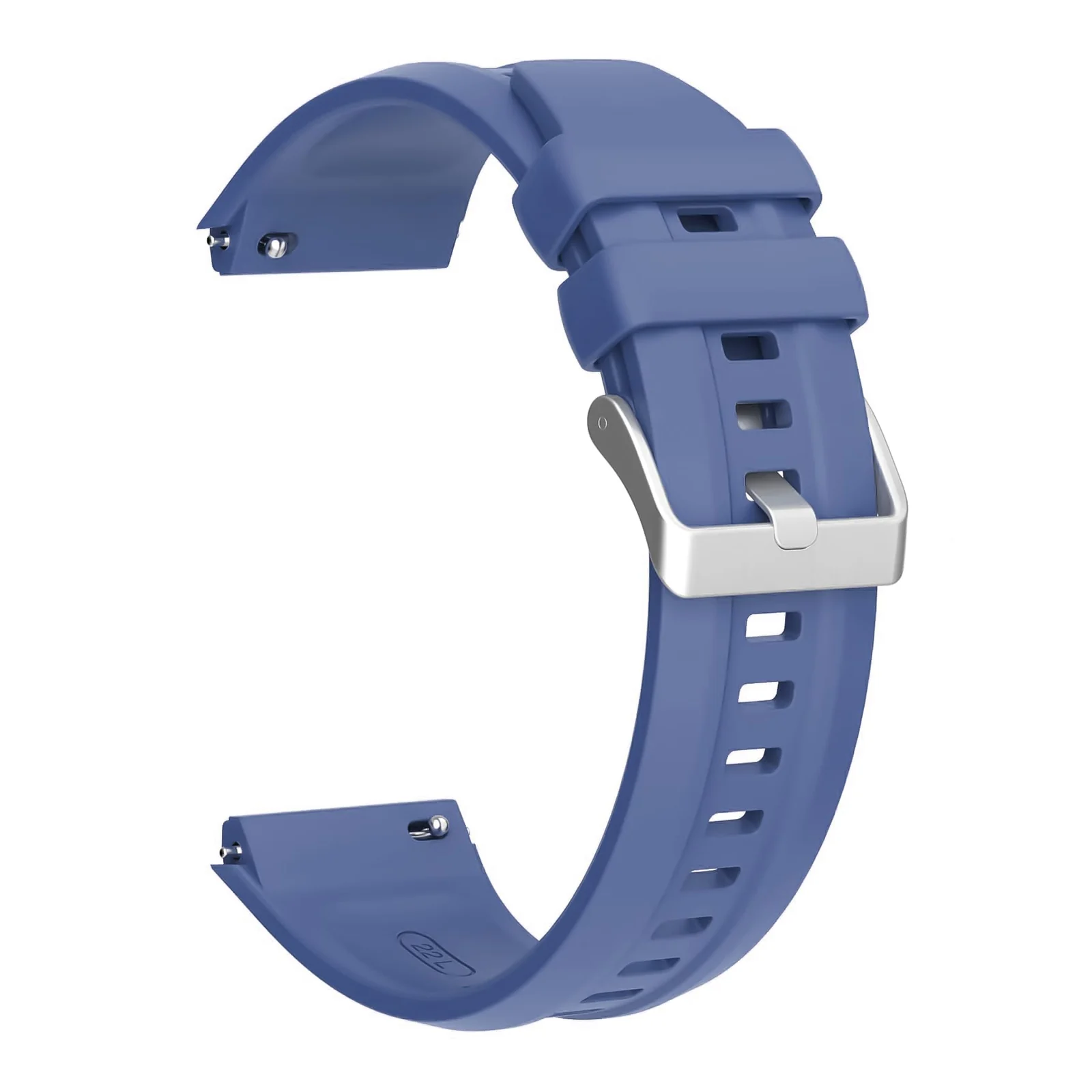 DL3 Mobilak Silicone Straps Compatible with Huawei GT 5 Pro 46 mm / GT5 46 mm / GT4 46mm Sports Wristbands Replacement Waterproof Silicone Strap, 22mm - Light Blue
