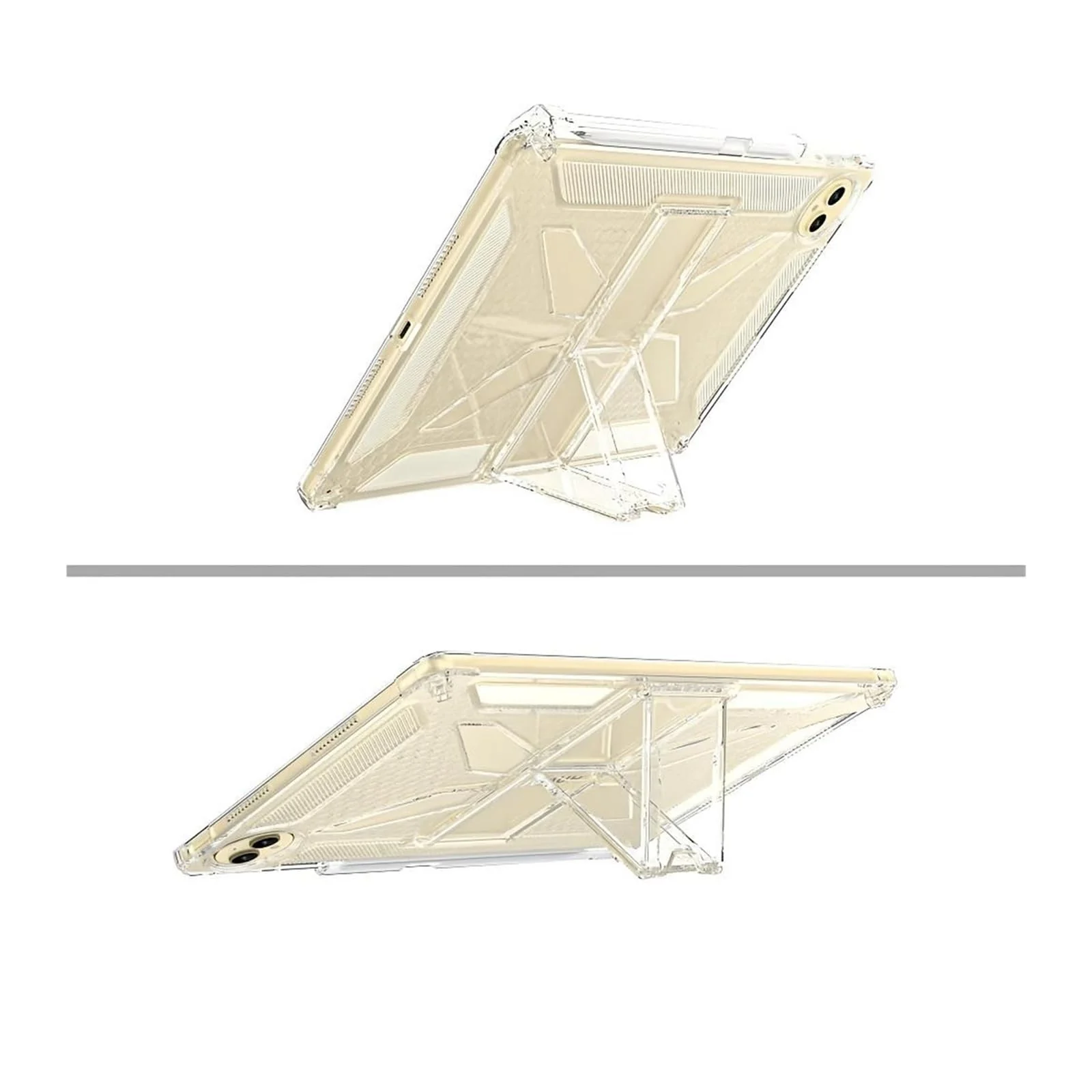 DL3 Mobilak Stand Case for Huawei MatePad Pro 12.2-inch Tablet (2024) Case Shockproof, Thin Slim Lightweight Anti-Yellowing Bumper, Kickstand Cover, with Pencil Holder - Clear