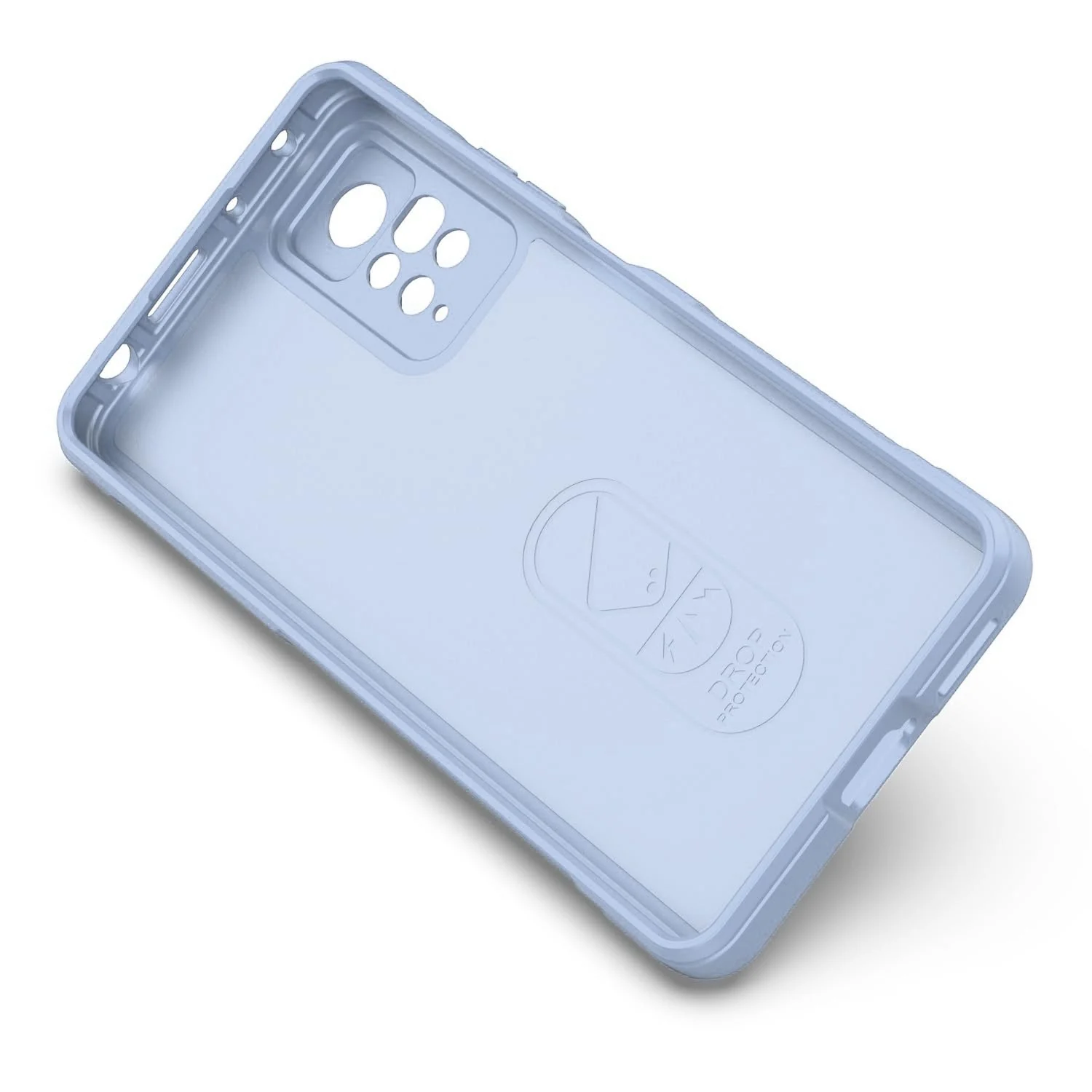 DL3 Mobilak Flexible Silicone and TPU Protective Case with Camera Protection for Xiaomi Redmi Note 12 Pro 4G / Redmi Note 11 Pro 4G&5G - Baby Blue