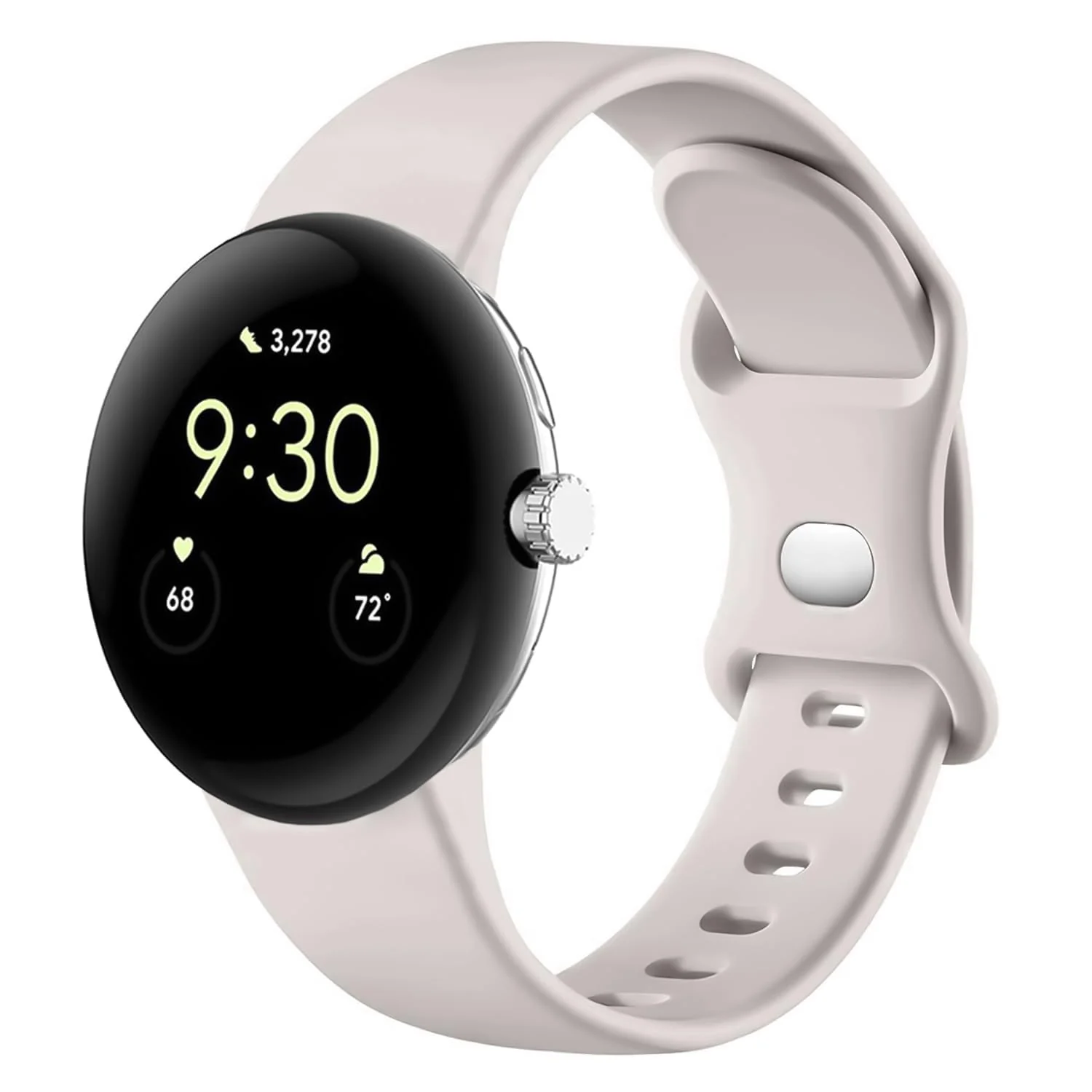 DL3 Mobilak Band Compatible with Google Pixel Watch 1/2/3/4 (41mm), Soft Silicone Sport Replacement Straps Bracelet for Google Pixel Watch 41mm