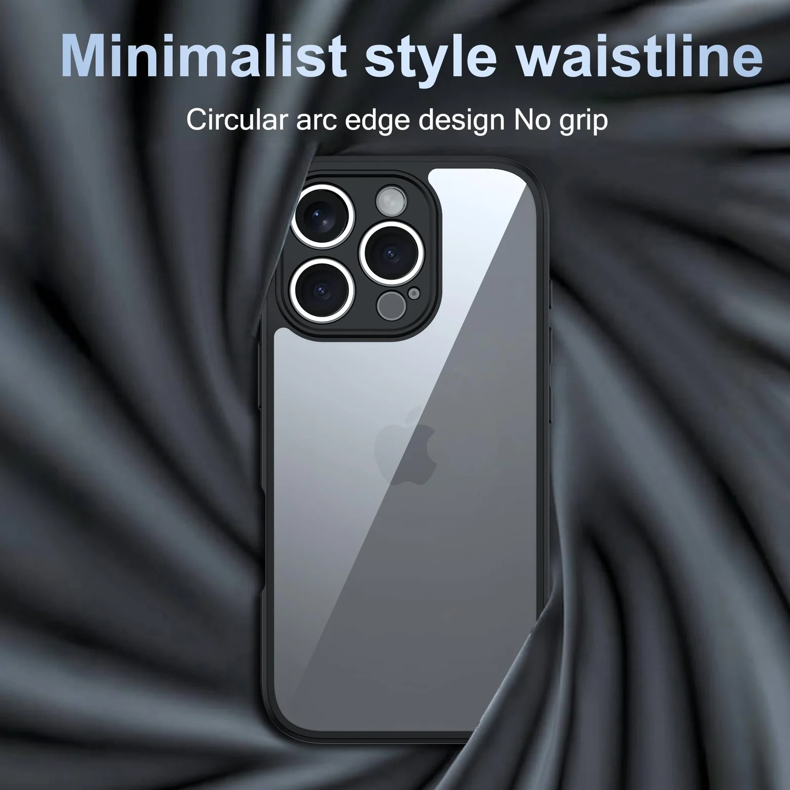 DL3 Mobilak TPU Protective Case for iPhone 13 6.1-Inch, Shock-absorbing protection, Scratch-resistant surface, Raised edges around the screen and camera - Lens Black