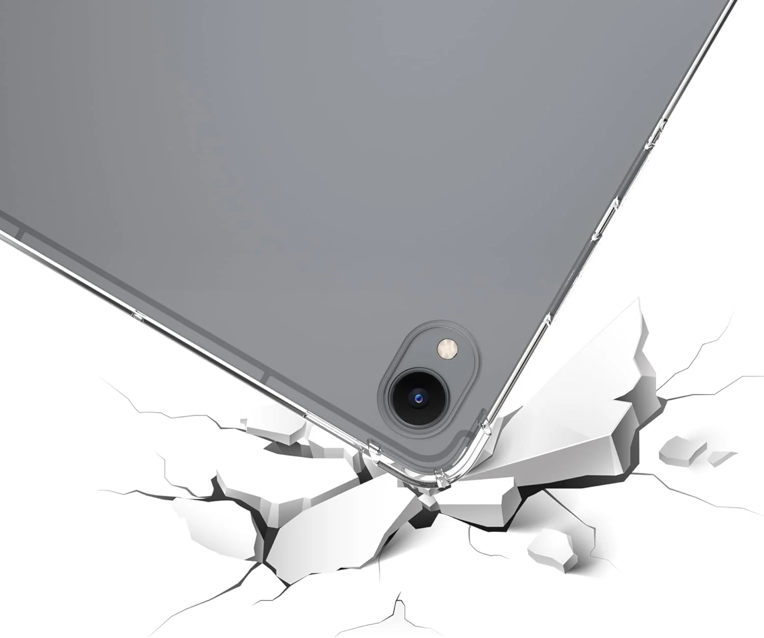 DL3 Mobilak Case For Samsung Galaxy Tab S11 11 Inch (SM-X730/X736B), Ultra Thin Silicone Shockproof Back Shell HD TPU Protective Cover - Clear