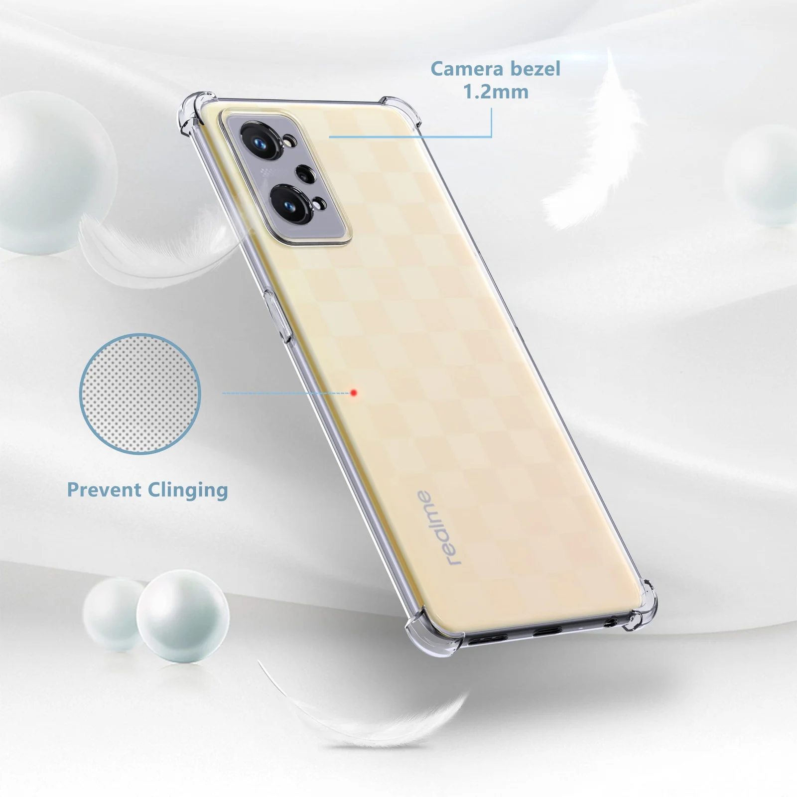 DL3 Mobilak Phone Case Compatible with realme GT Neo 2, GT2, Neo 3T - Clear Silicone TPU Gorilla Anti-Shock Protector, Camera & Dust Protection, Anti-Slip Grip, Ultra Slim & Lightweight - Clear