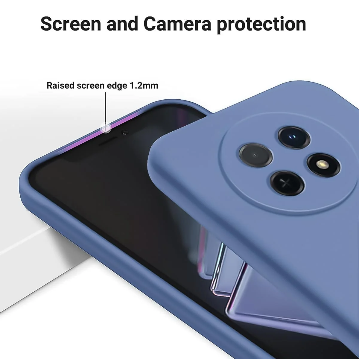 DL3 Mobilak Soft Silicone Protective Case for Huawei Nova Y91 4G / Huawei Enjoy 60X 4G with Microfiber Lining and Shockproof Design - Lavender