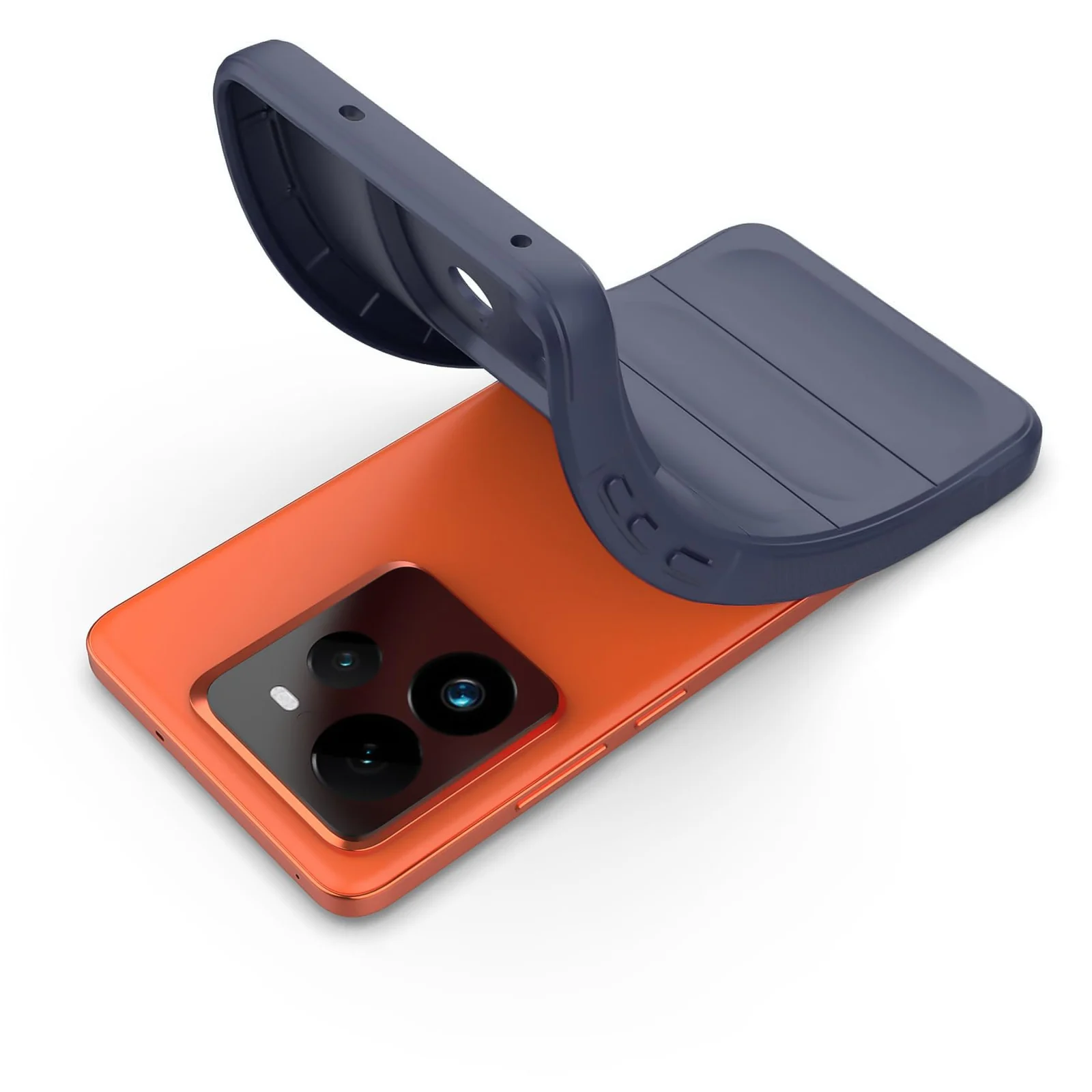 DL3 Mobilak Flexible Silicone and TPU Protective Case with Camera Protection for realme GT 7 Pro 5G - Blue