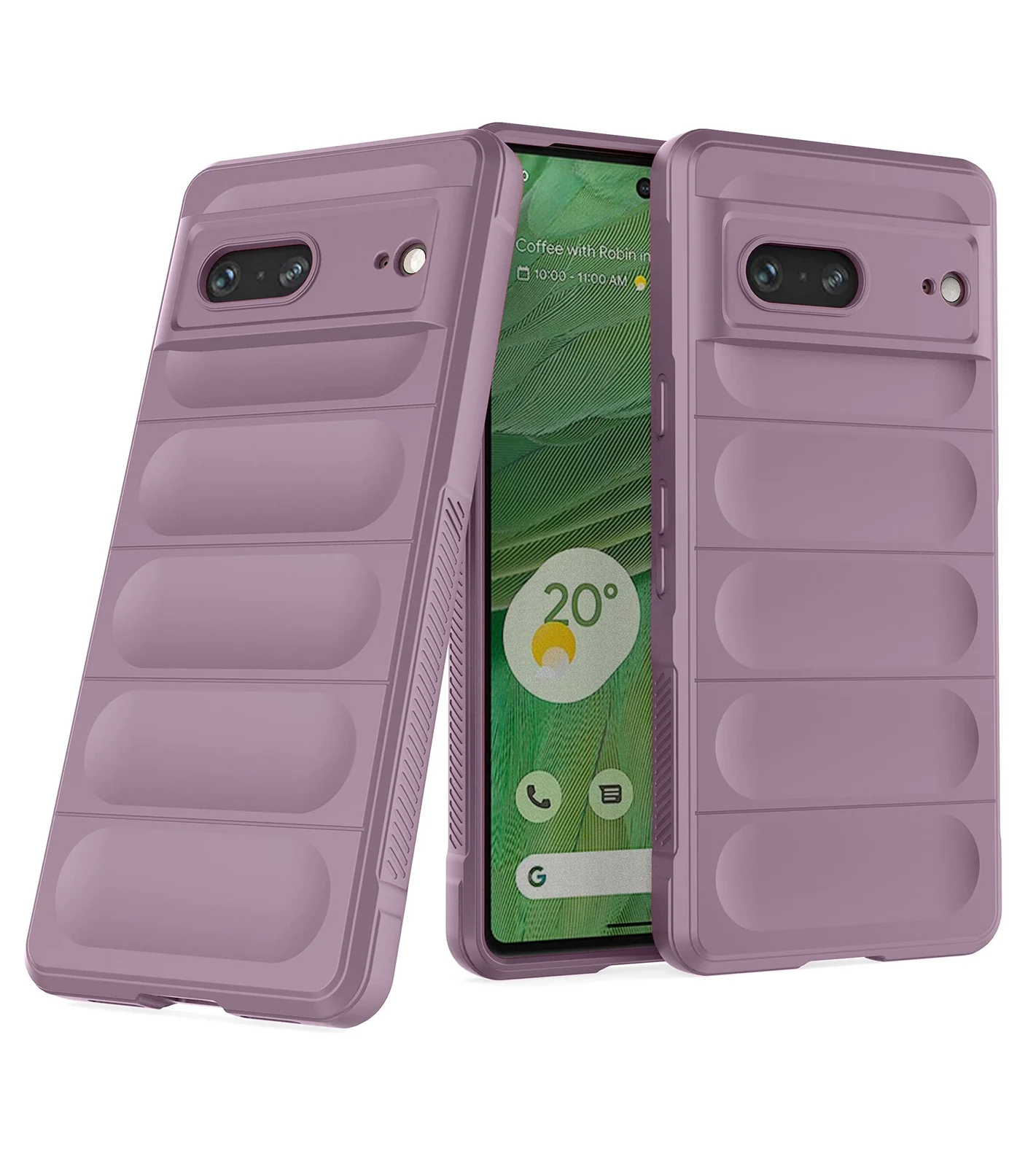 DL3 Mobilak Flexible Silicone and TPU Protective Case with Camera Protection for Google Pixel 7 - Purple
