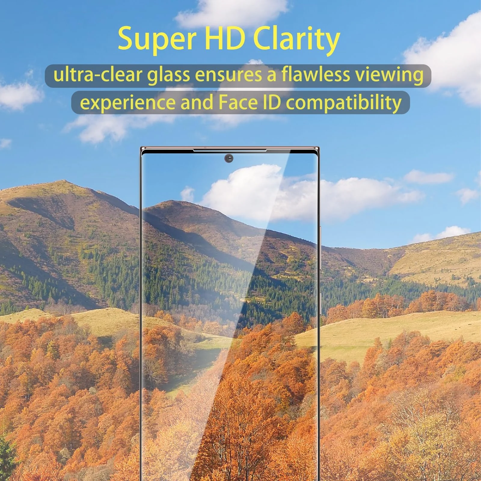 DL3 Mobilak Screen Protector for Samsung Galxay Note 20 Ultra, Tempered Glass Screen Saver Premium HD Protective, Scratch Resistant, NO-Bubble, 9H Hardness, Full Coverage Film - Clear