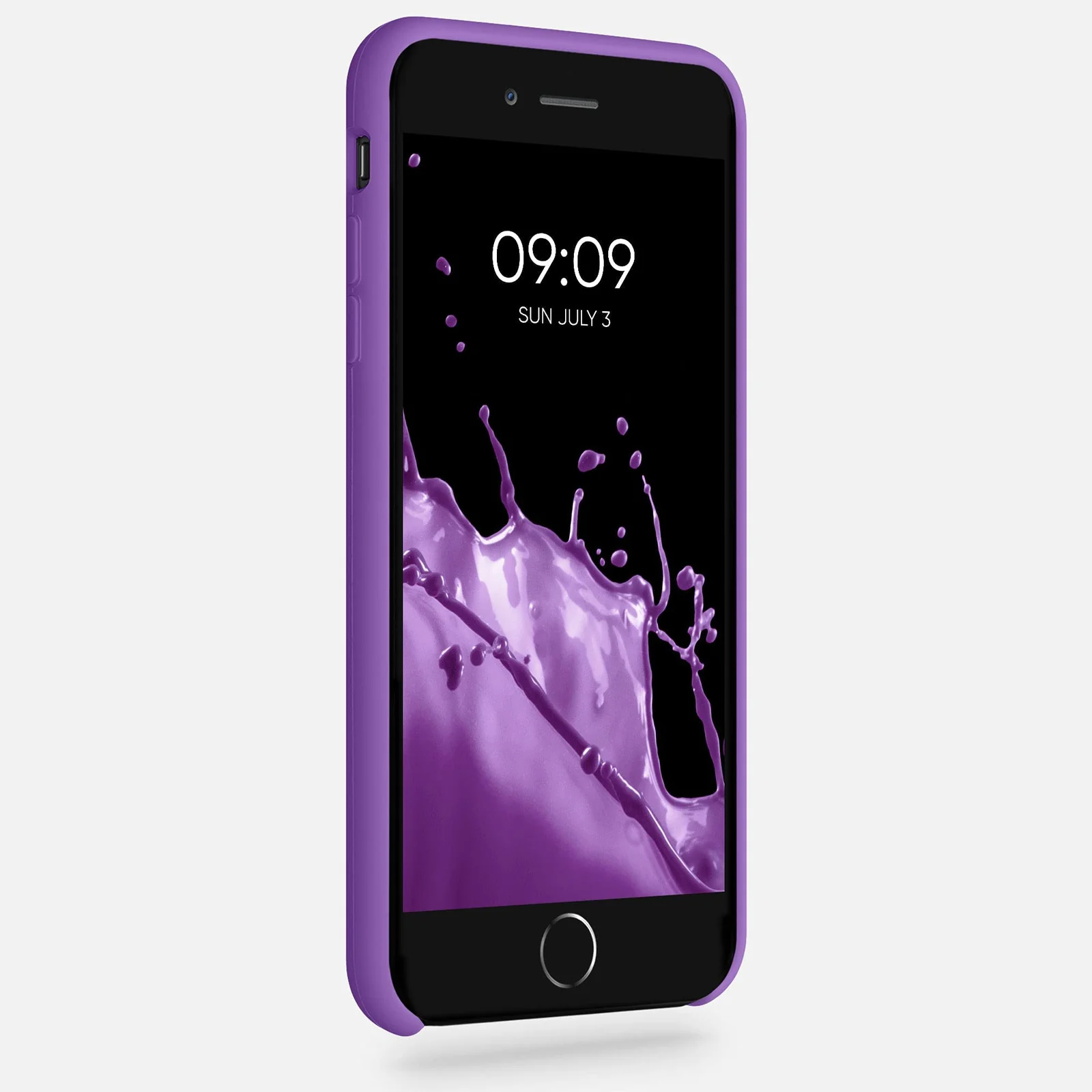 DL3 Mobilak Liquid Silicone Case for iPhone 7 Plus / 8 Plus, Shock-absorbing protection, Scratch-resistant surface, Slim, lightweight profile - Purple