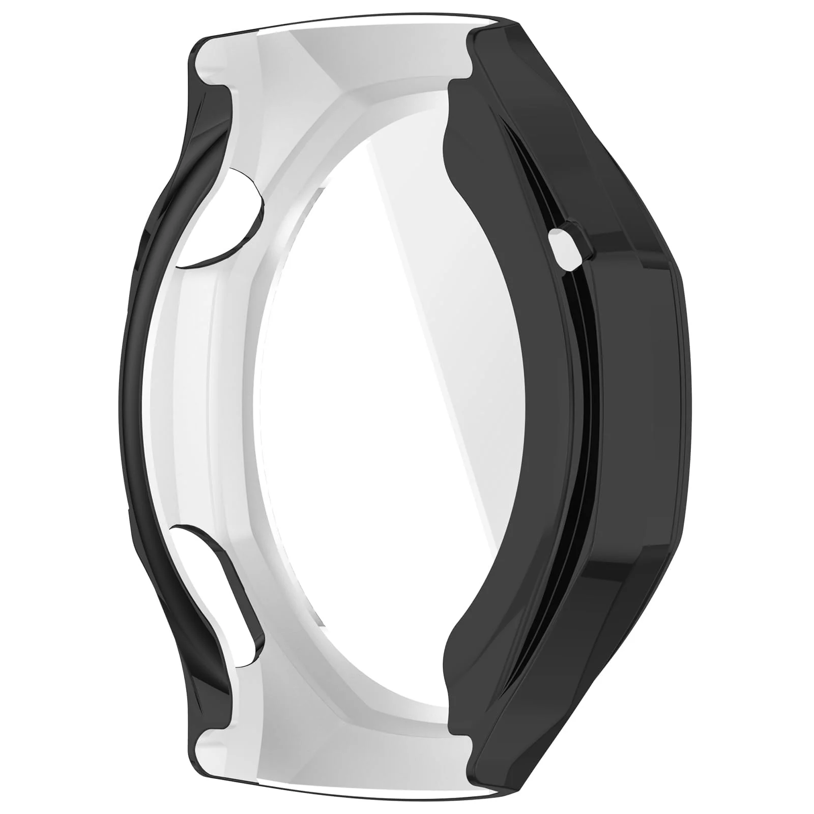 DL3 Mobilak Case Compatible with Huawei Watch GT6 Pro 46mm All-Around with Built-in Screen Protector Watch Soft TPU Shockproof Cover Slim Guard Thin Bumper Shell Protector for GT 6 Pro 46 mm - Black