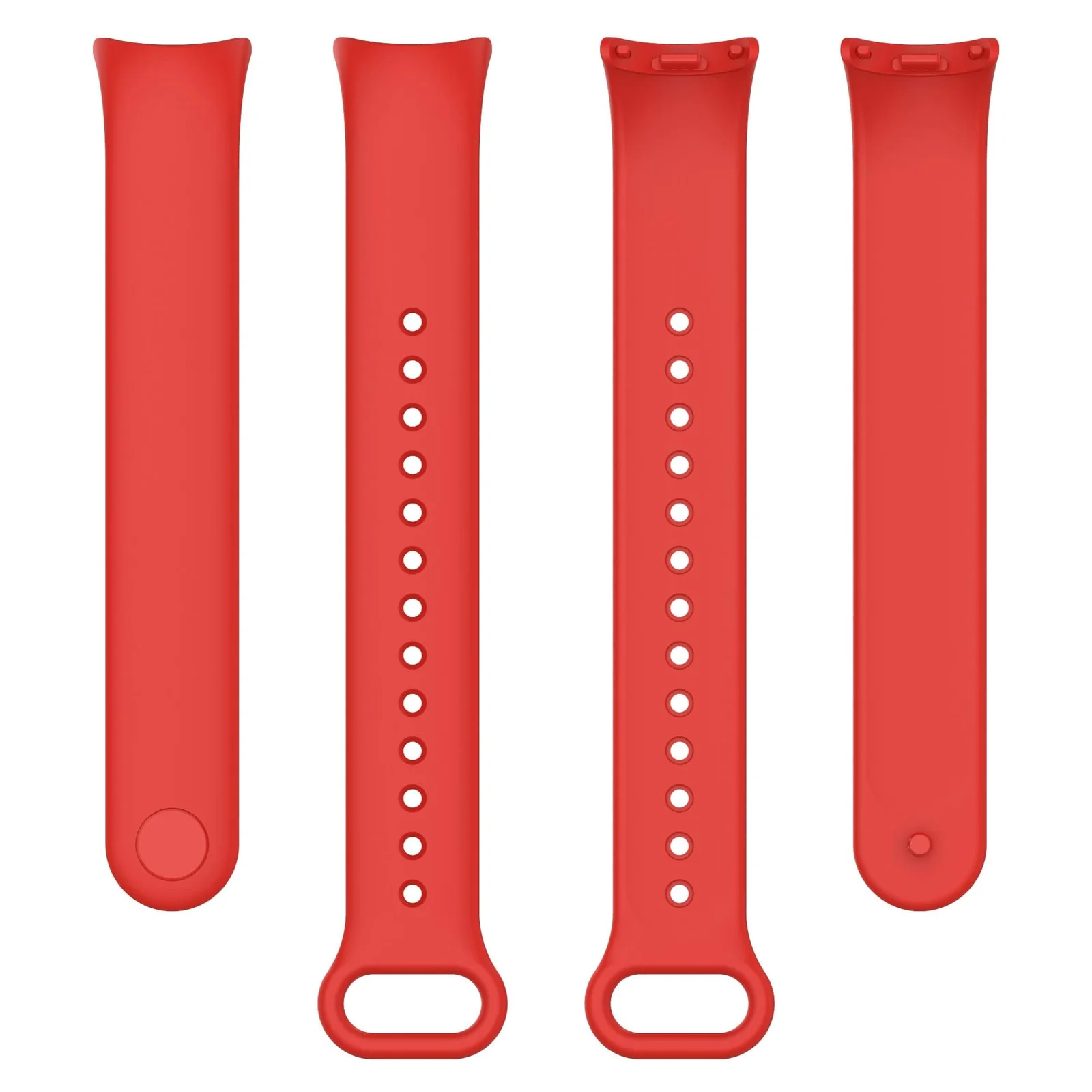 DL3 Mobilak Band Compatible with Xiaomi Mi Band 10/9/8 Replacement Strap, Silicone Skin-Friendly Wrist Strap Adjustable Sports Wristbands for Women Men Xiaomi Smart Band 8/9/10 - Red