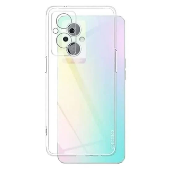 DL3 Mobilak Case Compatible with OPPO A96 5G Case Crystal Soft TPU Gel Case Flexible Silicone Anti-Scratch Camera Protection TPU Cover - Clear