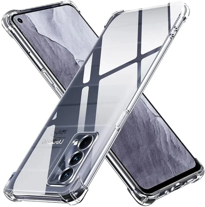 DL3 Mobilak Case Compatible with realme GT Master Edition/realme Q3 Pro/OPPO K9, Cover Silicone TPU Gorilla Anti-shock Protector Camera Shockproof Corners - Clear