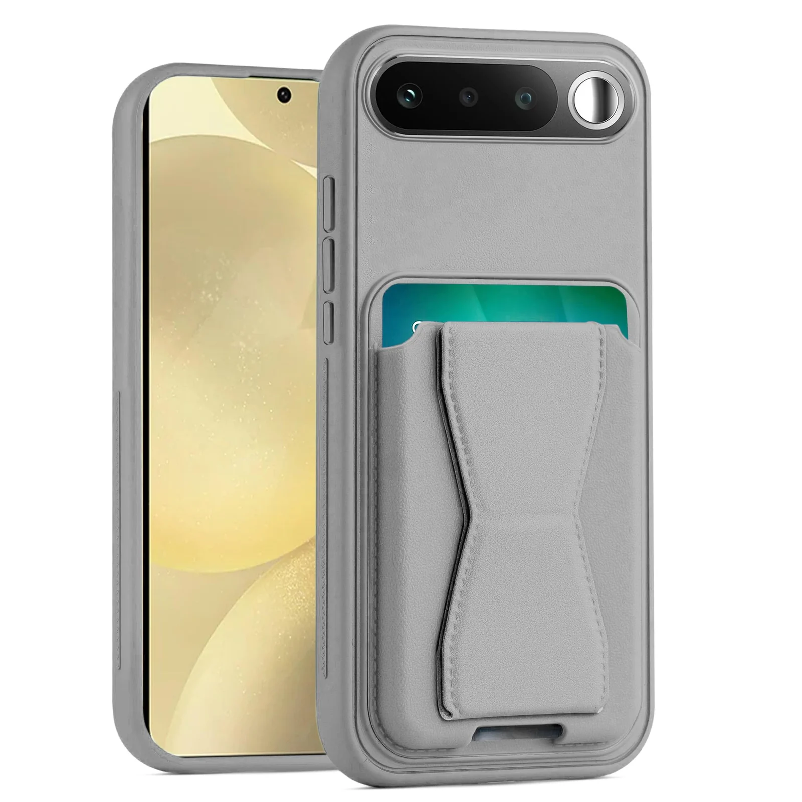 Dl3 Mobilak Leather Wallet Case Compatible with Realme 16, Leather Back Cover With TPU Frame, Shockproof Protective Phone Case with Card Holder Stand - Brown