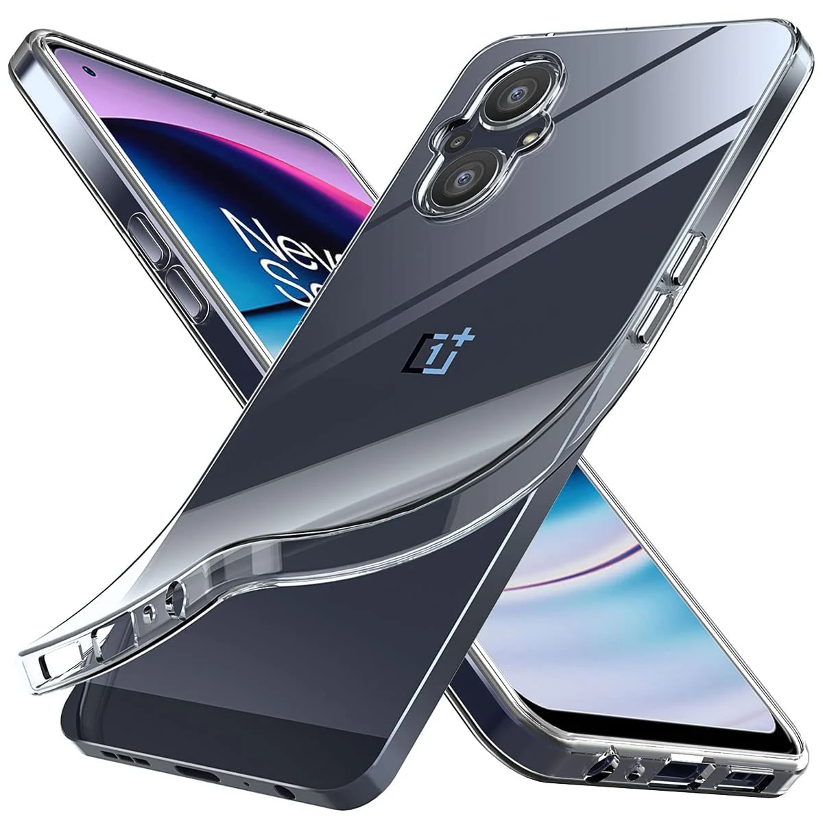 DL3 Mobilak Case Compatible with OPPO Reno 7Z 5G/OnePlus Nord N20 5G Case Crystal Soft TPU Gel Case Flexible Silicone Anti-Scratch Camera Protection TPU Cover - Clear
