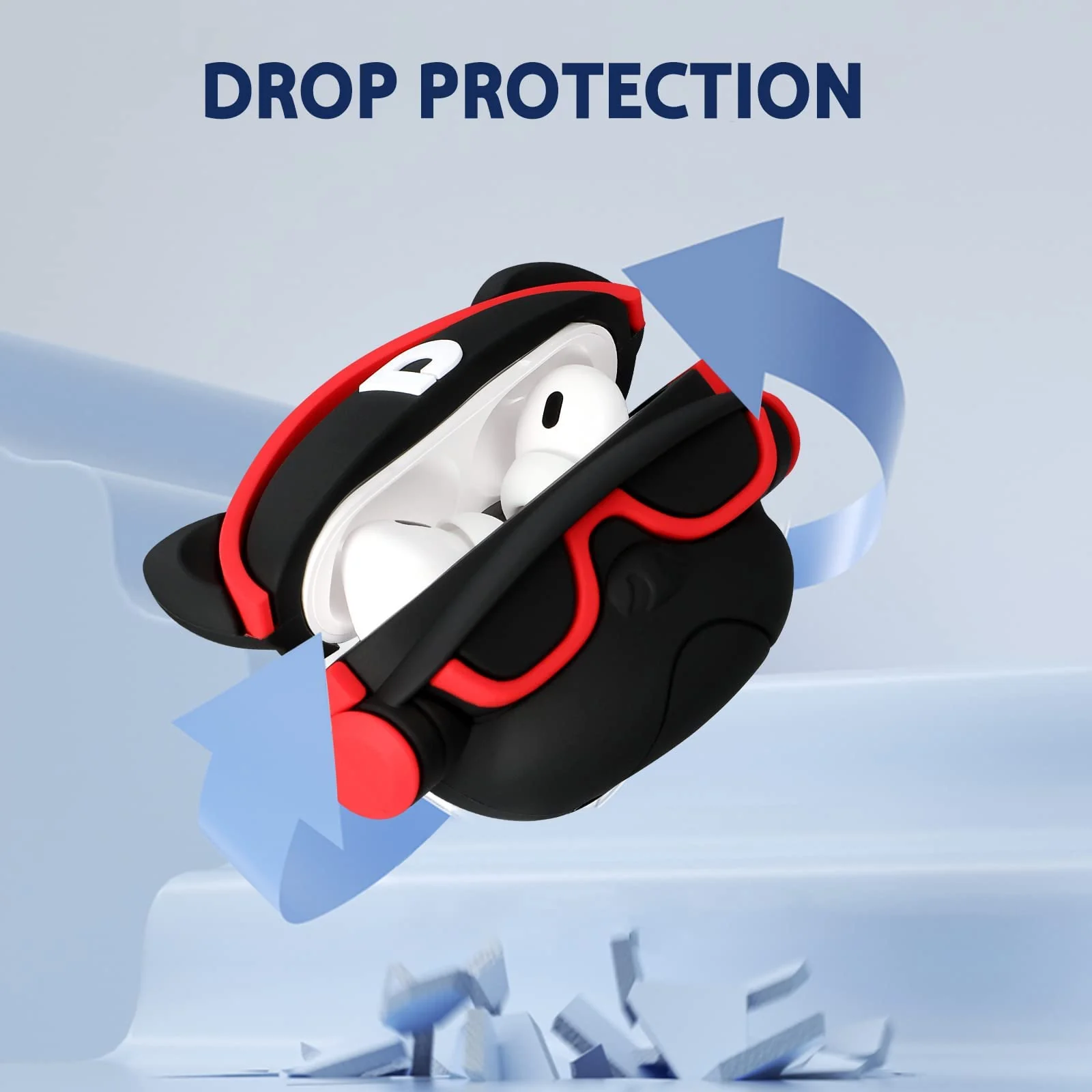 DL3 Mobilak For AirPods 3 Case Soft Silicone Shockproof Cover for Apple AirPods 3rd, New 3D Cute Cartoon Creative Fun Case Skin with Keychain Design for Air pods 3rd Charging Case (Style 10)