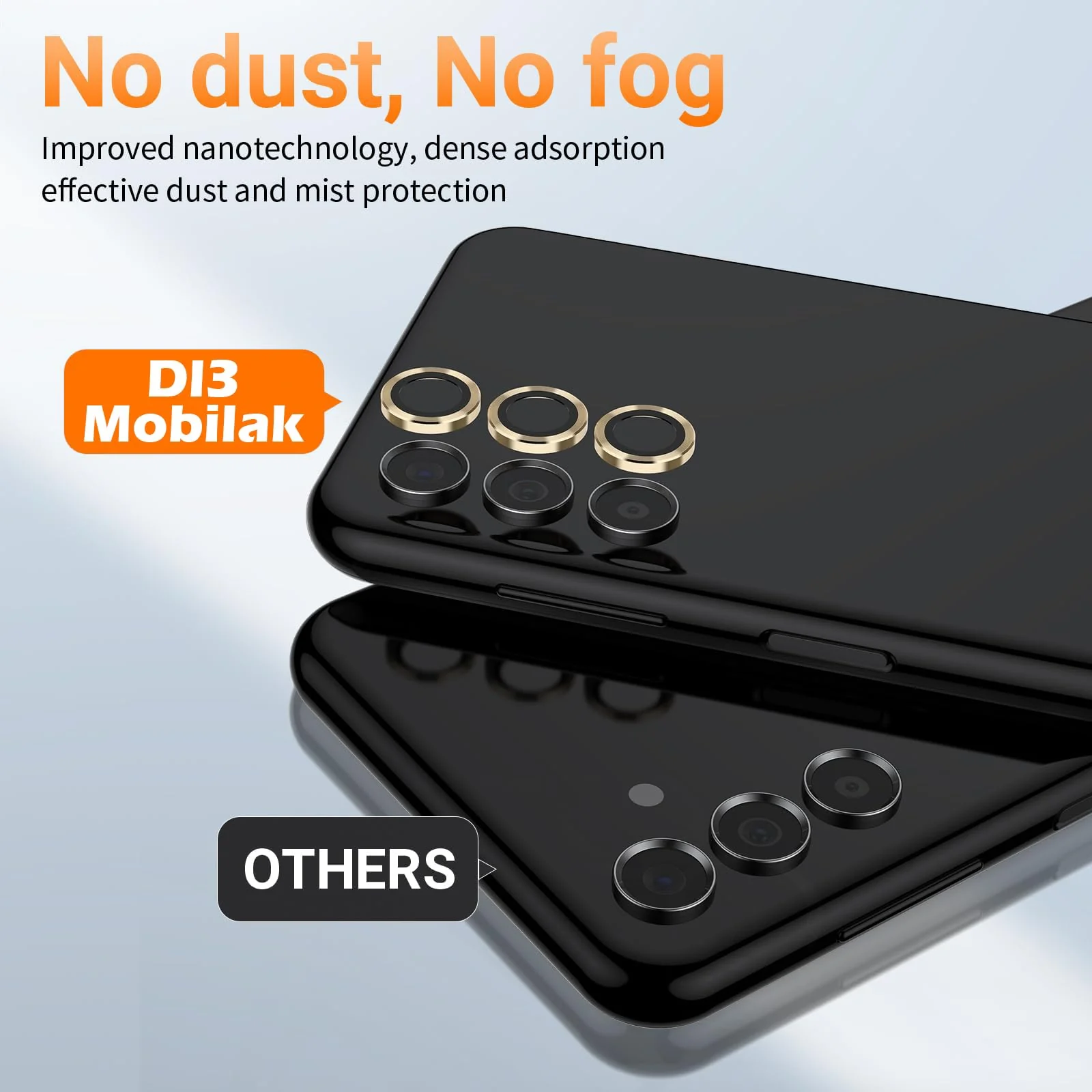 DL3 Mobilak Camera Lens Protector for Samsung Galaxy S24 FE Accessories, 9H Tempered Glass Metal Individual Ring Camera Cover Screen Protector for Samsung S24 FE, Case Friendly, Anti Scratch - Gold