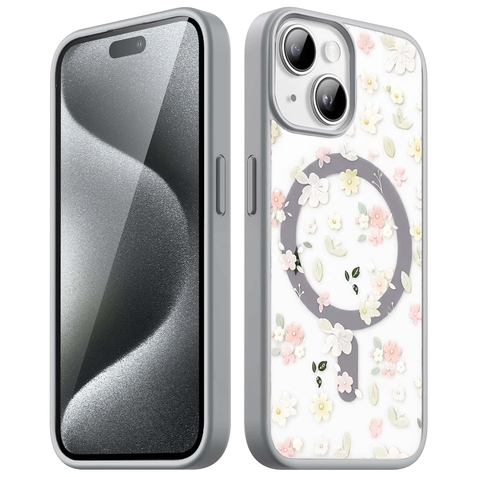 iPhone 15 (6.1-Inch — DL3 MOBILAK Clear Magnetic Phone Case Compatible with MagSafe for Apple iPhone 15