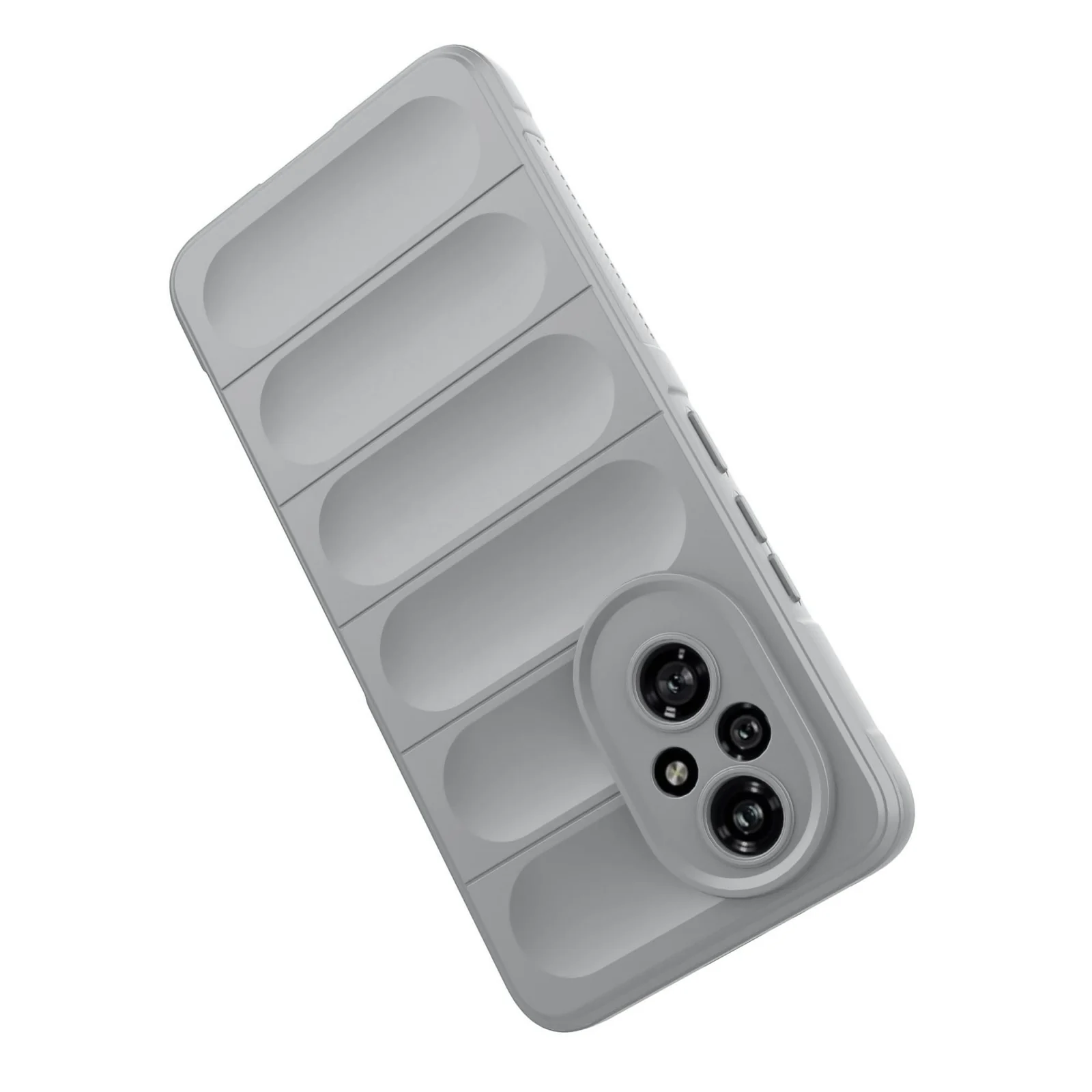 DL3 Mobilak Silicone Case for Honor 200 Pro 5G Heavy Duty Protective [Slim Fit] Shockproof Soft Flexible Protective Design Shock-Absorption TPU Cover With Camera Protection - Gray