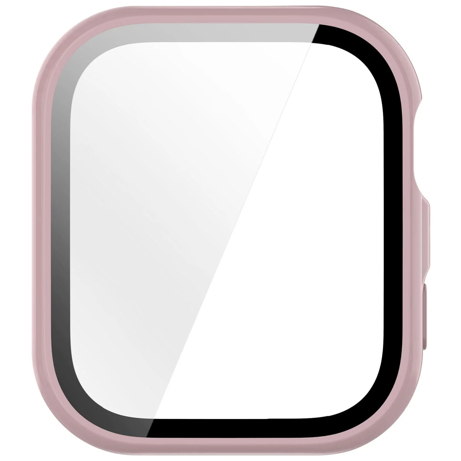 DL3 MOBILAK Full-Coverage Watch Case with Tempered Glass for Huawei Watch Fit 5, Pink