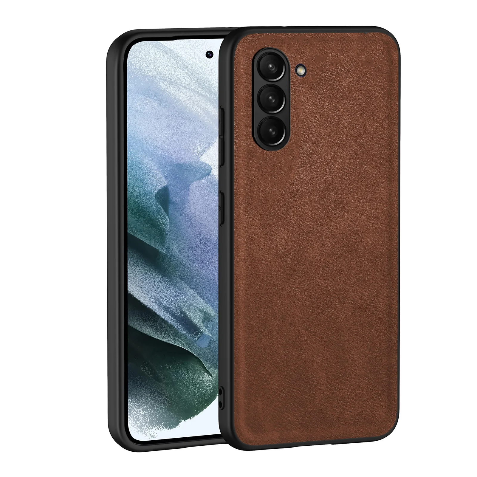 Dl3 Mobilak Case for Samsung Galaxy Z Fold 5 Leather Case,Anti-Drop, Anti-Shock, Non-Slip Texture,Simple Cell Phong Cover (Gray)