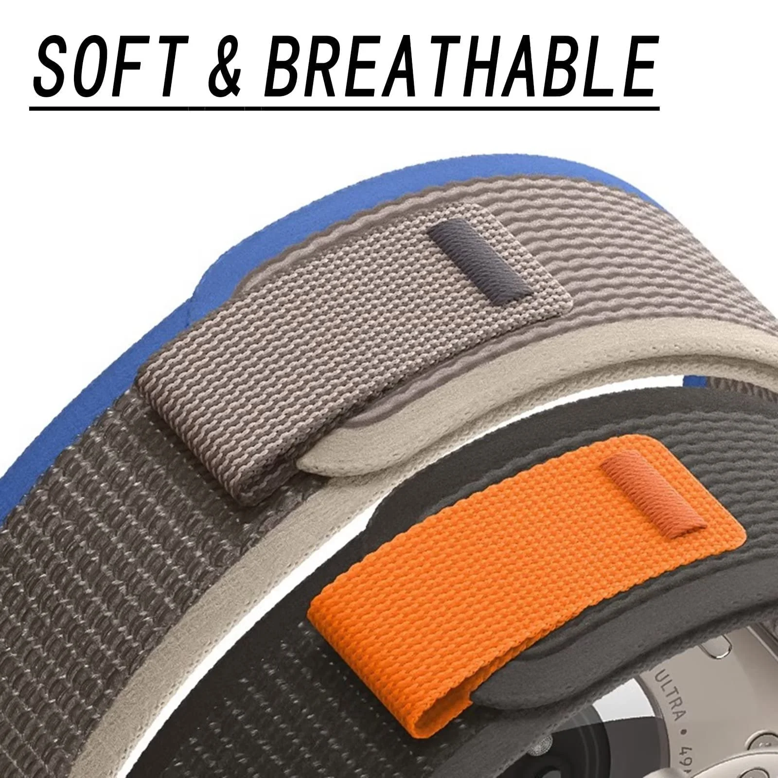 DL3 Mobilak Alpine Loop Band Sport Nylon 22MM For Samsung Galaxy Watch 3 45mm/Watch 46mm/Gear S3/Huawei watch GT4 46MM/GT3 46MM/Watch 3&4/Watch 3&4 Pro/GT2E/GT2 Pro/GT2 46MM/Amazfit GTR 2/2e/3/3 Pro/4 - Trail- Navy Blue