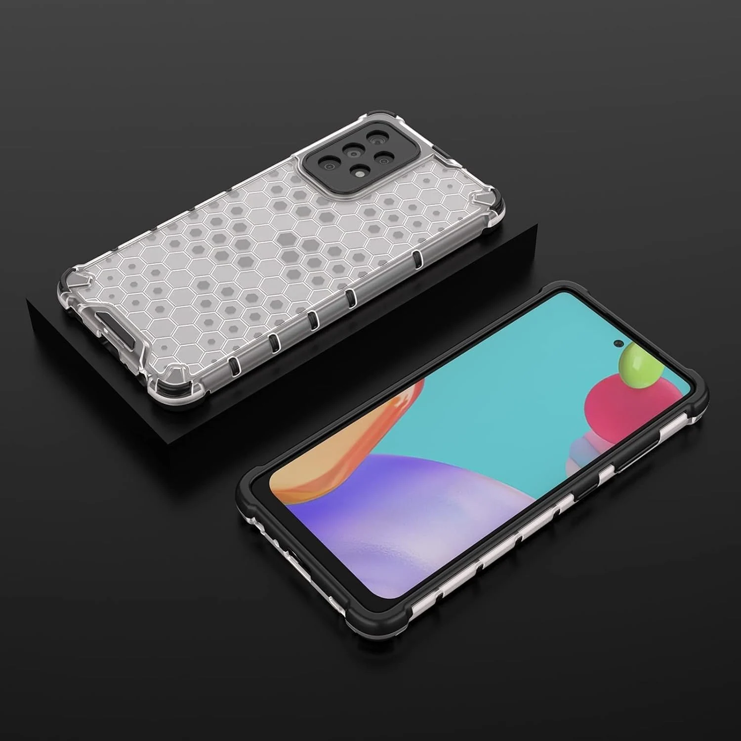 DL3 Mobilak Clear PC and TPU Protective Case for Samsung Galaxy A52S / A52 5G with Shockproof Design - Clear