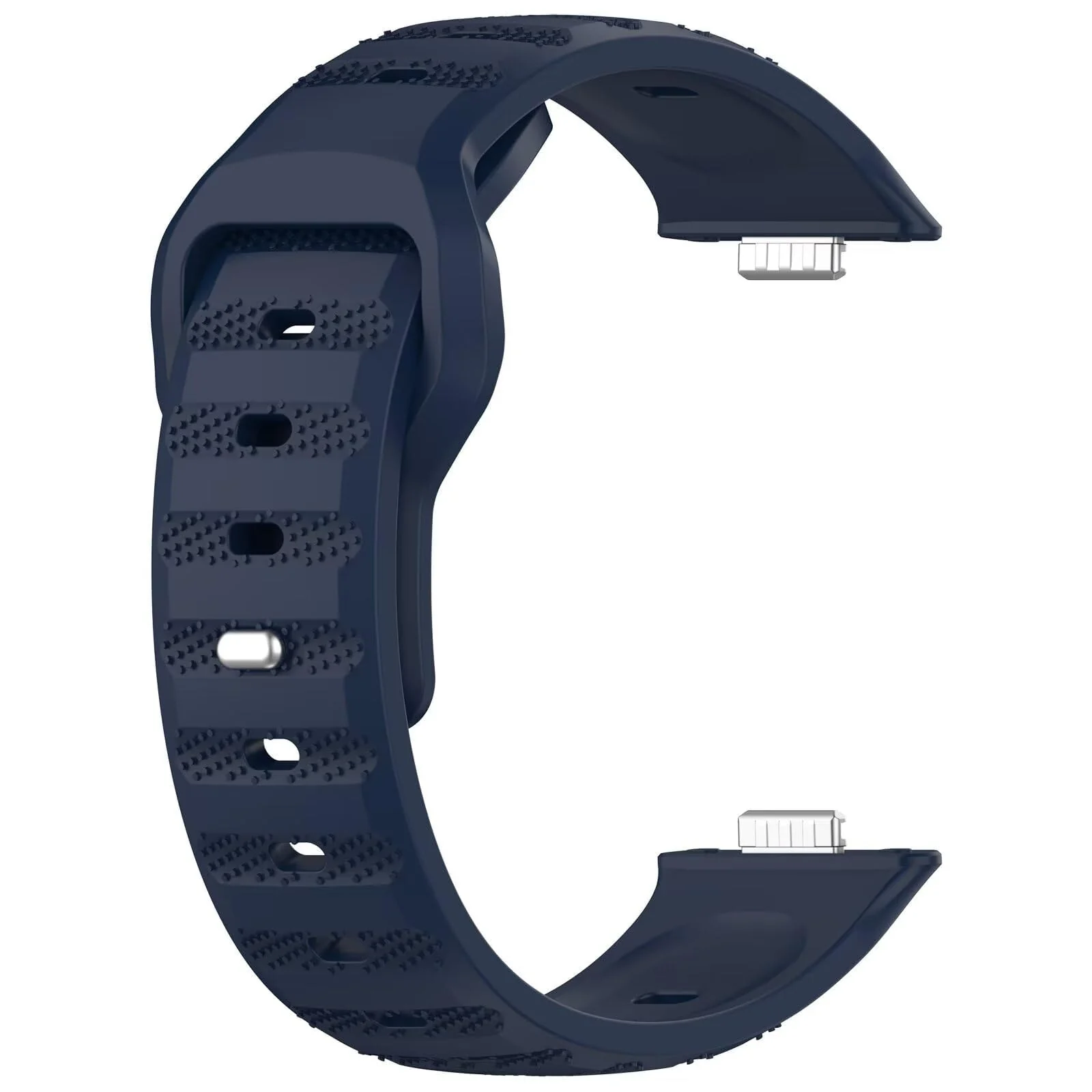 DL3 Mobilak Compatible with Huawei Watch Fit 3 / Fit 4 / Fit 4 Pro Breathable Silicone Sport Wristband, Soft Textured Design, Sweat-Resistant Quick Release Adjustable Watch Strap - Midnight Blue