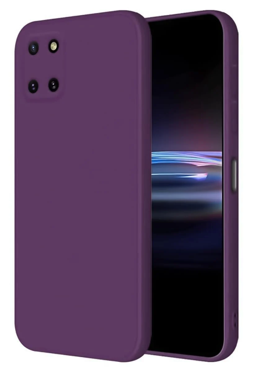 DL3 Mobilak Samsung Galaxy Note 10 Lite Case, Soft Flexible Liquid Silicone Gel Rubber Bumper Cover, Full Body Shockproof Protective Phone Case - Violet
