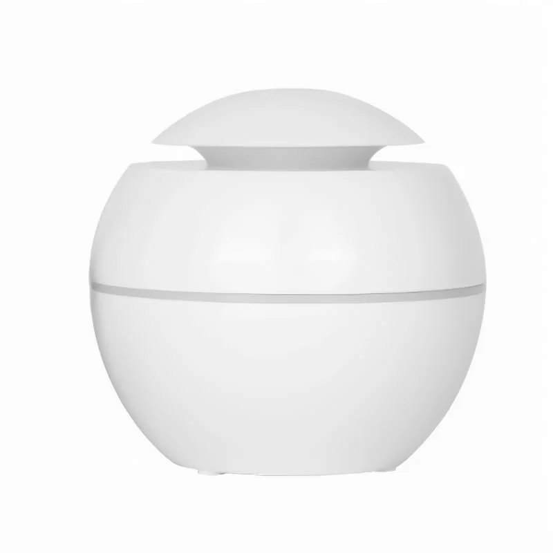 Mobigon Wood Cool Mist Ultrasonic Humidifier for Room Moisture, Aroma Diffuser for Home, 200ml Essential Oil Diffuser with 7 Colorful Night Light, Auto Shut-Off, Home, Office, car - C.White