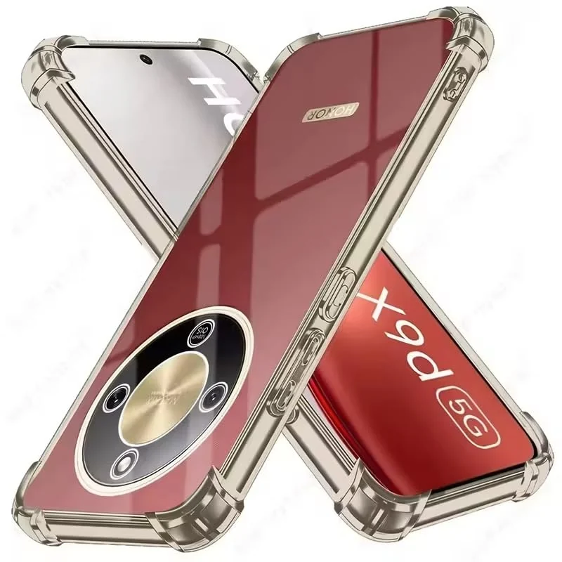DL3 Mobilak Clear TPU Protective Case for Honor X9D 5G with Camera Protection and Shockproof Design - Clear