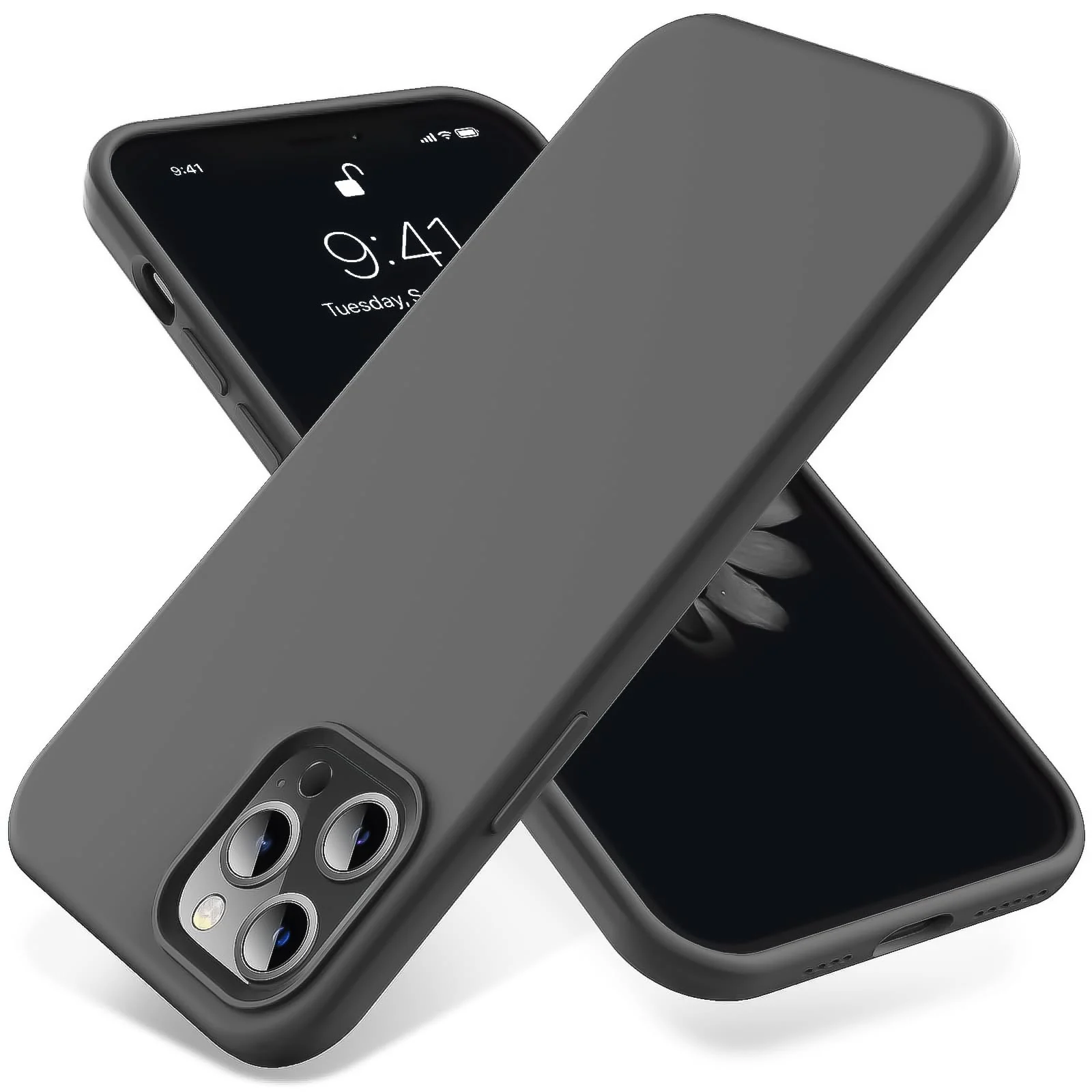 iPhone 12 Pro Max (6.7 Inch) Case / Liquid — DL3 Mobilak Liquid Silicone Case for iPhone 12 Pro Max (6.7 Inch), Shock-absorbing protection, Scratch-resistant surface, Soft microfiber lining